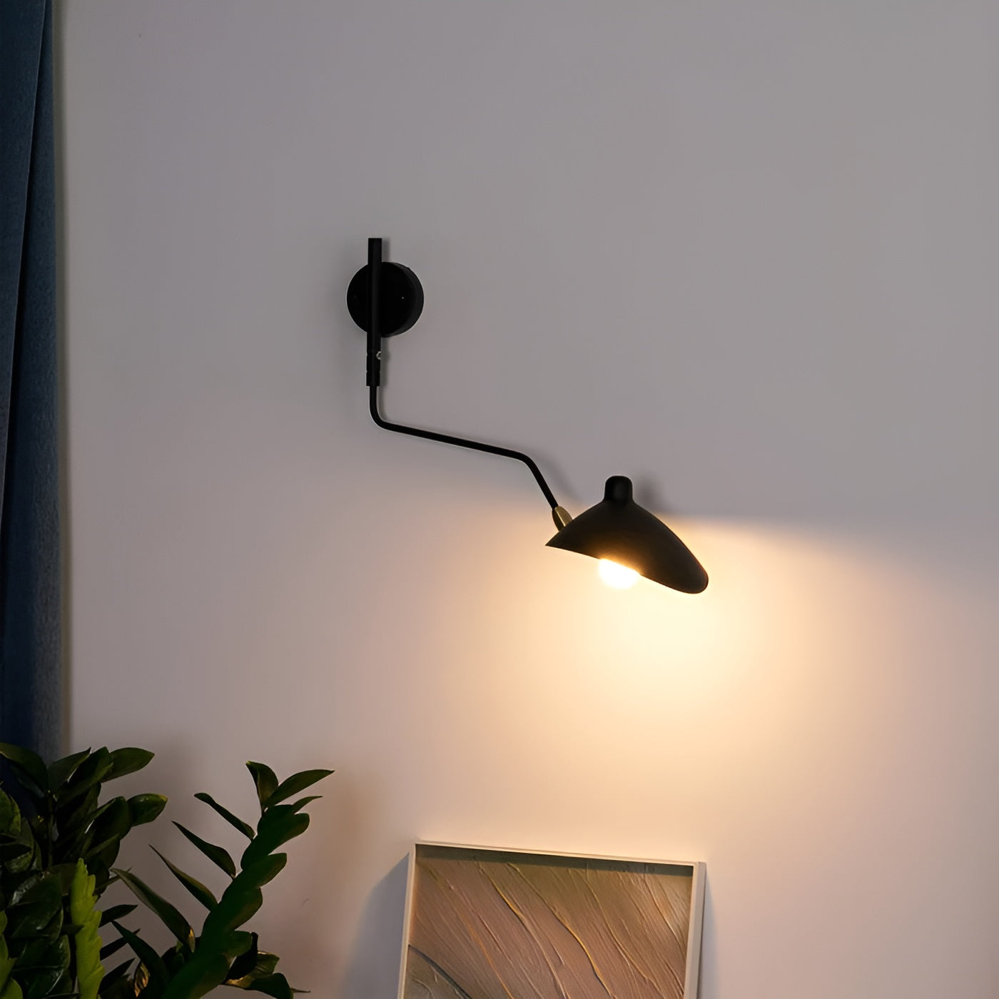 Wandleuchte mit Schwenkarm – Elegantes Zeitloses Design für Schlafzimmer & Büro - Wandlampe