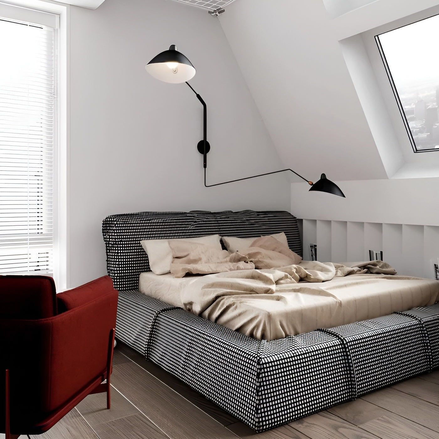 Wandleuchte mit Schwenkarm – Elegantes Zeitloses Design für Schlafzimmer & Büro - Wandlampe
