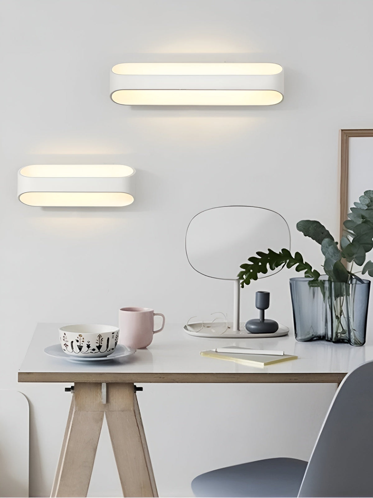 Wandleuchte mit Warmem Licht – Moderne LED Beleuchtung | Ideal für Wohnzimmer & Schlafzimmer - Wandlampe
