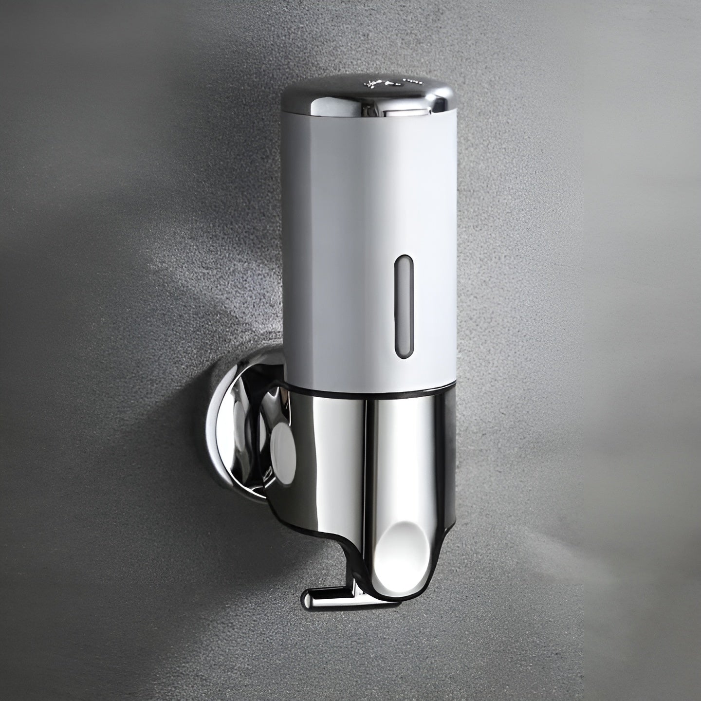 Wandseifenspender – Elegantes Design für ein Badezimmer - 1 Stück / Silber - Seifenspender