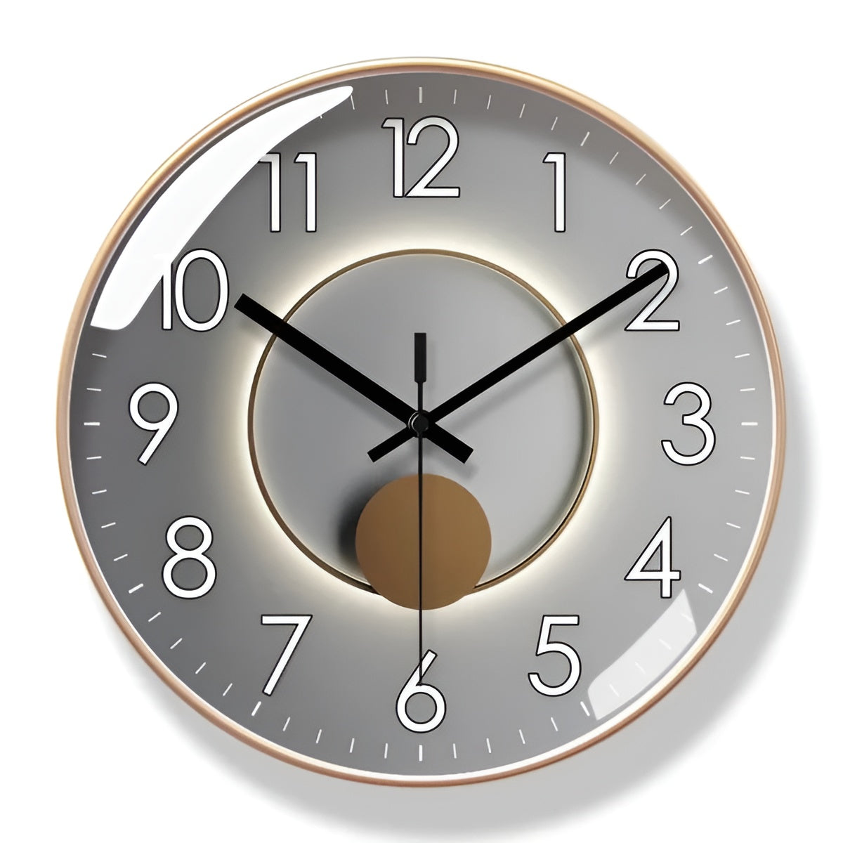 Wanduhr im Designerstil – Modern und Elegant | Für ein Stilvolles Zuhause - F / 25 cm x 25 cm - Wanduhr