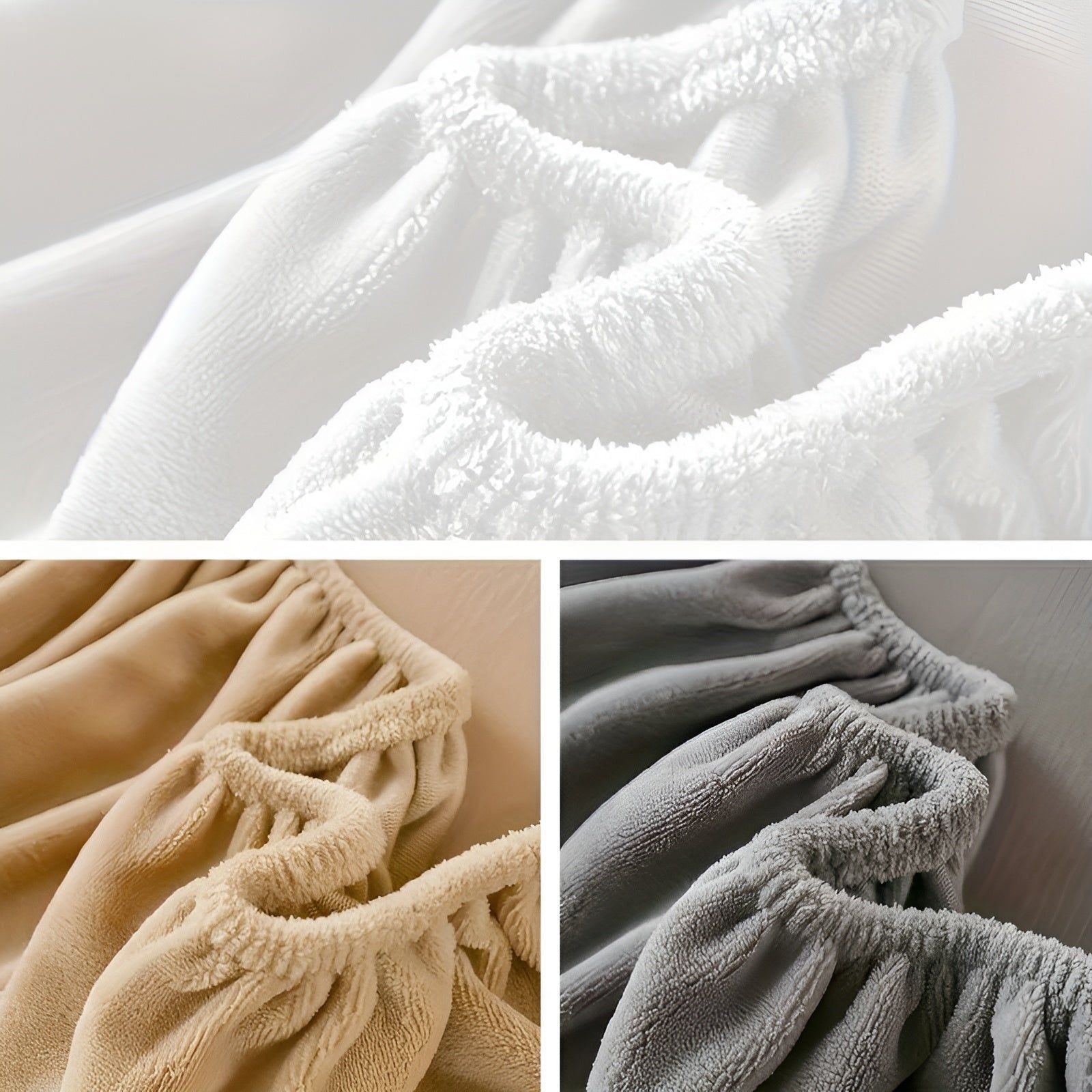 WarmVelvet Set - Luxuriöses weiches Samt-Spannbettlaken und Kissenbezug-Set - Bettwäsche-Set
