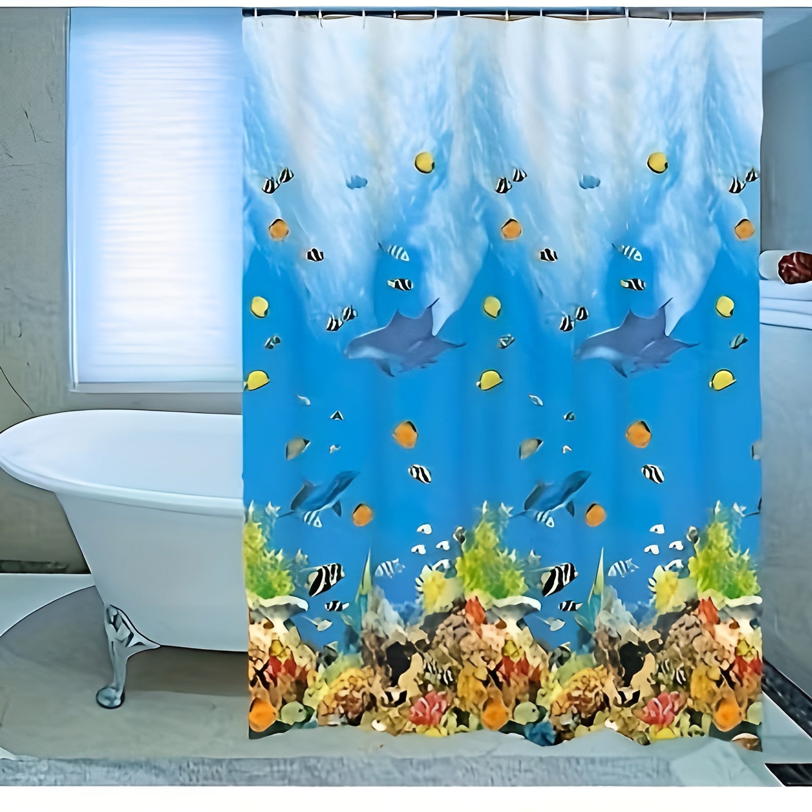 Wasserabweisender Duschvorhang aus PEVA – Hochwertig und Langlebig | Für Badewanne und Dusche - 80x180cm - Vorhang