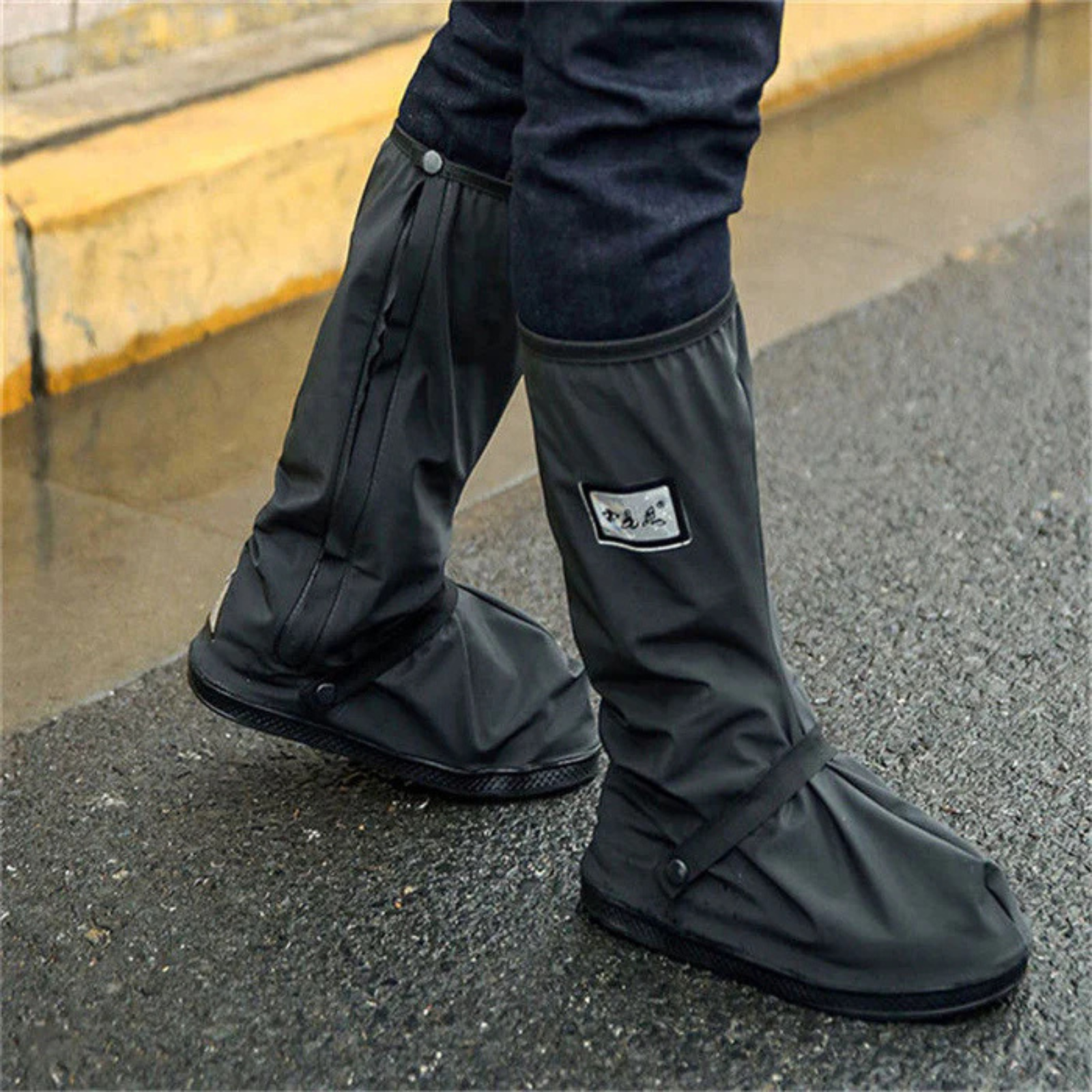 Wasserdichte Überschuhe – Regenschutz für Schuhe beim Radfahren Wandern & Outdoor - S 5 - 6(26.1cm) - Überschuhe