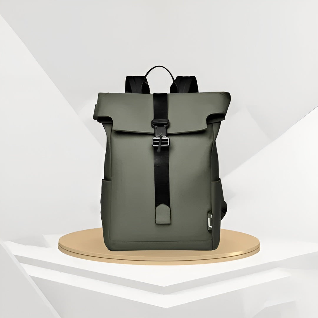 Wasserdichter Reiserucksack (Skanto) – USB-Aufladung | Geräumiges und leichtes Design - Grün - Reiserucksack