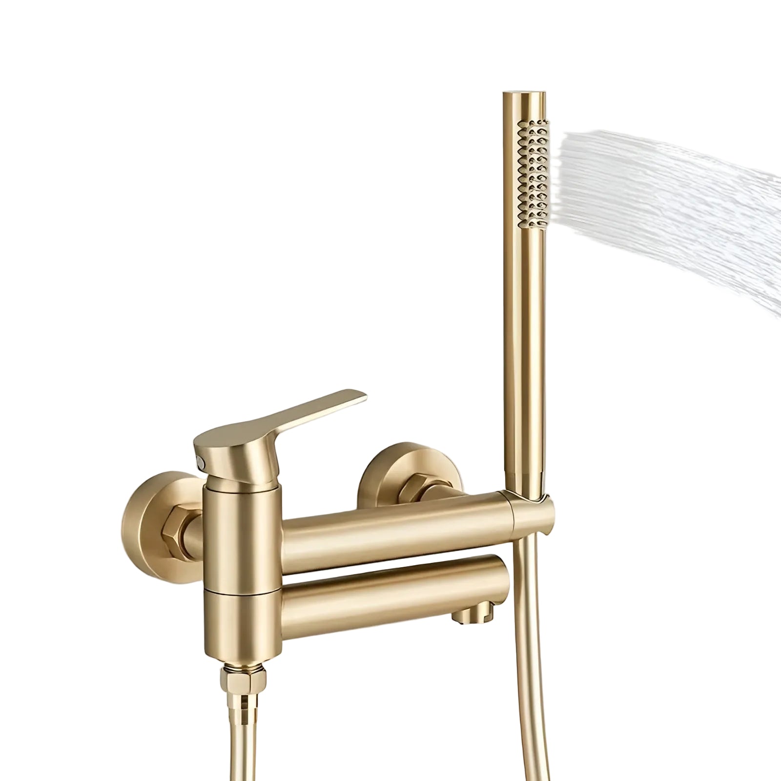 Wasserfall-Badewannenarmatur mit Handbrause – Modernes Duschsystem für Badewanne & Dusche - Wasserhahn und Dusche