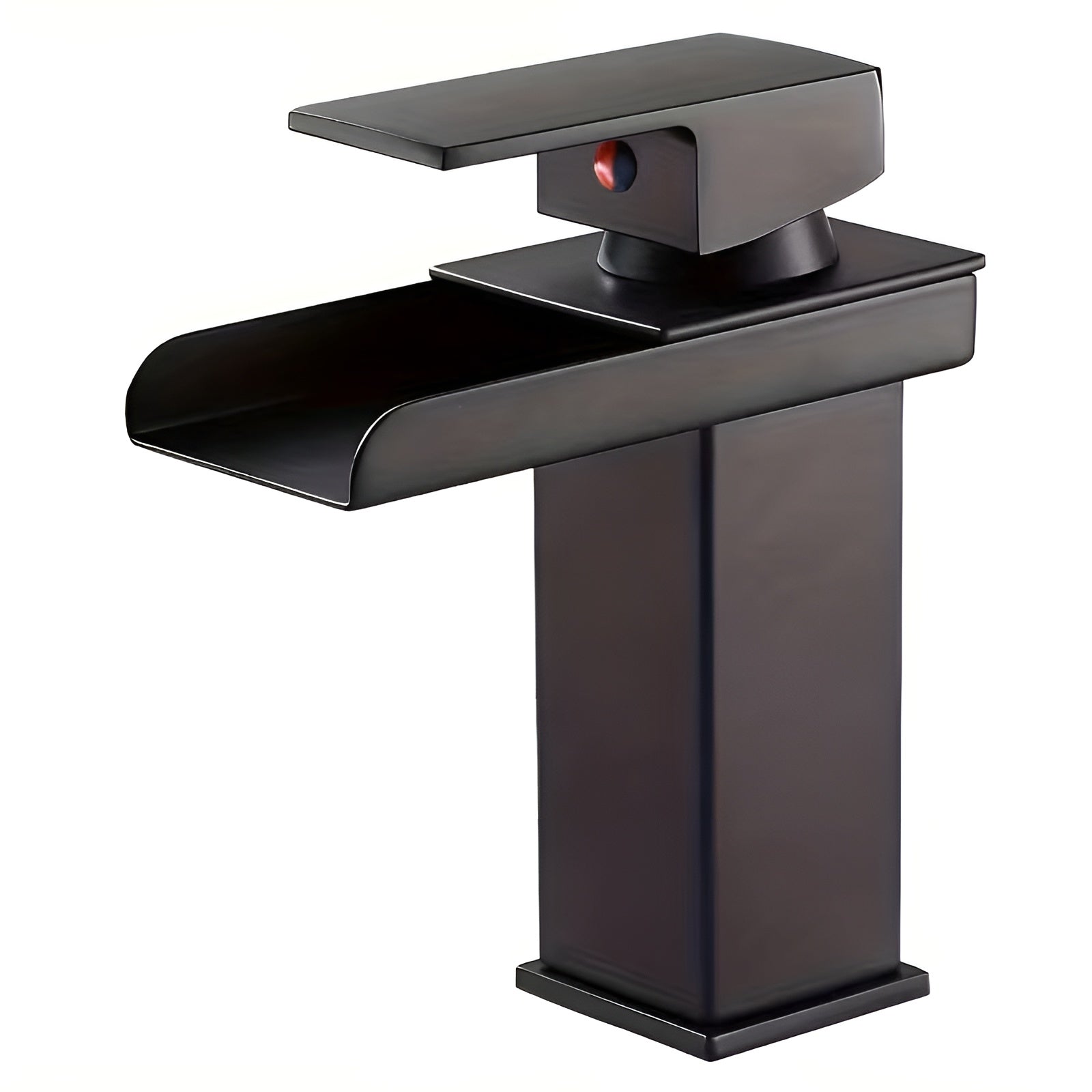Wasserfall Wasserhahn fürs Waschbecken – Elegantes Design | Einhebelarmatur mit Warm- und Kaltwasser