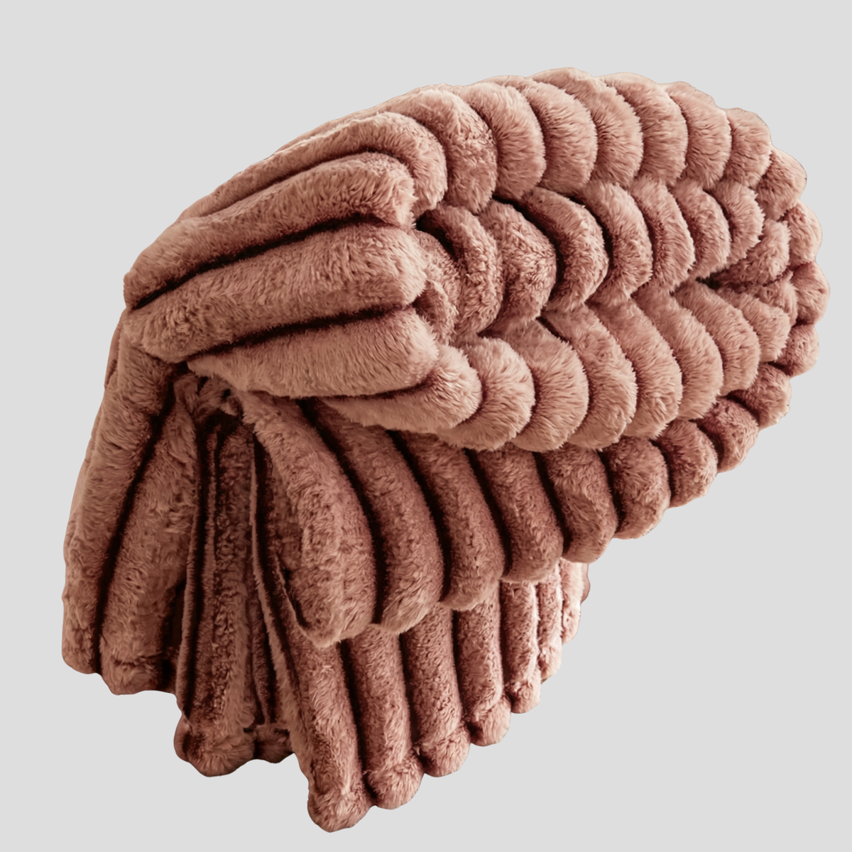 Weiche Fleece-Kuscheldecke aus Plüsch – Wohndecke für Sofa und Bett - Cremeweiß (Ivory) / 100x150 cm, 1 Stück