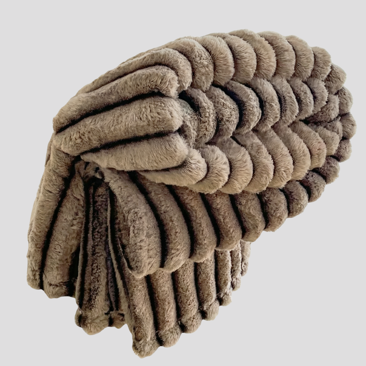 Weiche Fleece-Kuscheldecke aus Plüsch – Wohndecke für Sofa und Bett - Cremeweiß (Ivory) / 100x150 cm, 1 Stück