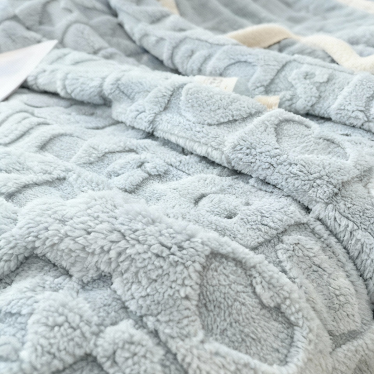 Weiche Fleece-Kuscheldecke für Sofa und Bett – waschbares Wohndecke-Plaid - Decken und Plaids