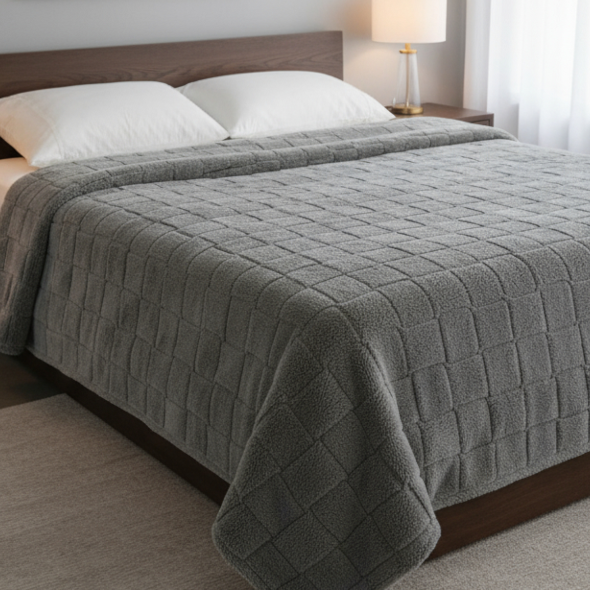 Weiche Kuscheldecke mit Karomuster – gemütliches Plaid für Sofa und Bett - Decken und Plaids