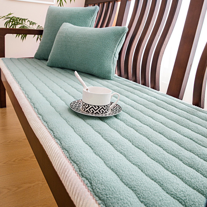 Weiche Sofaauflage aus Plüsch – Rutschfest und Warm | Perfekt für Winter & Fensterbank - 70x150cm / Hellblau - Sofabezug