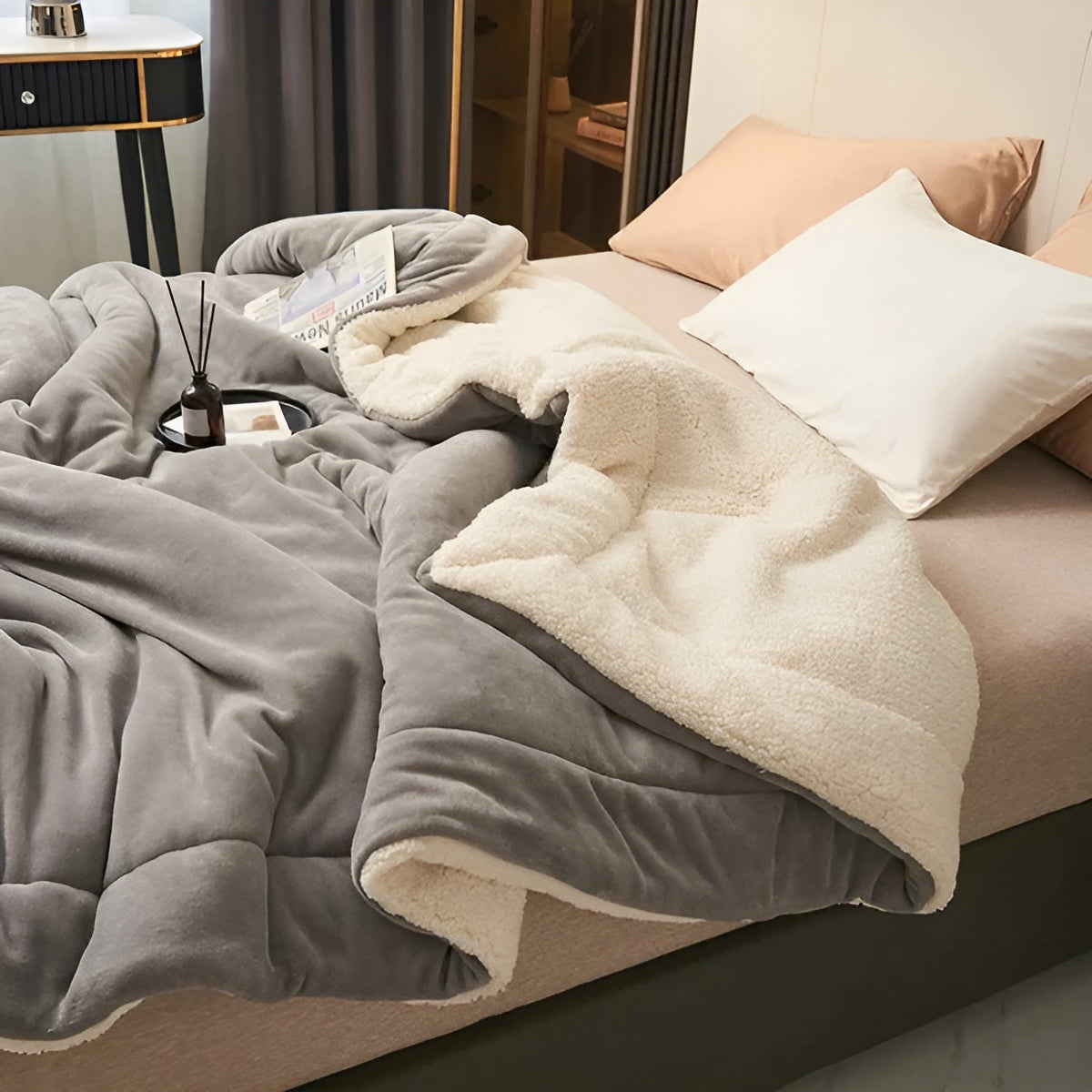 Weiches Fleeceplaid – Luksuriös und Warm | Perfekt für Schlafzimmer - Decke