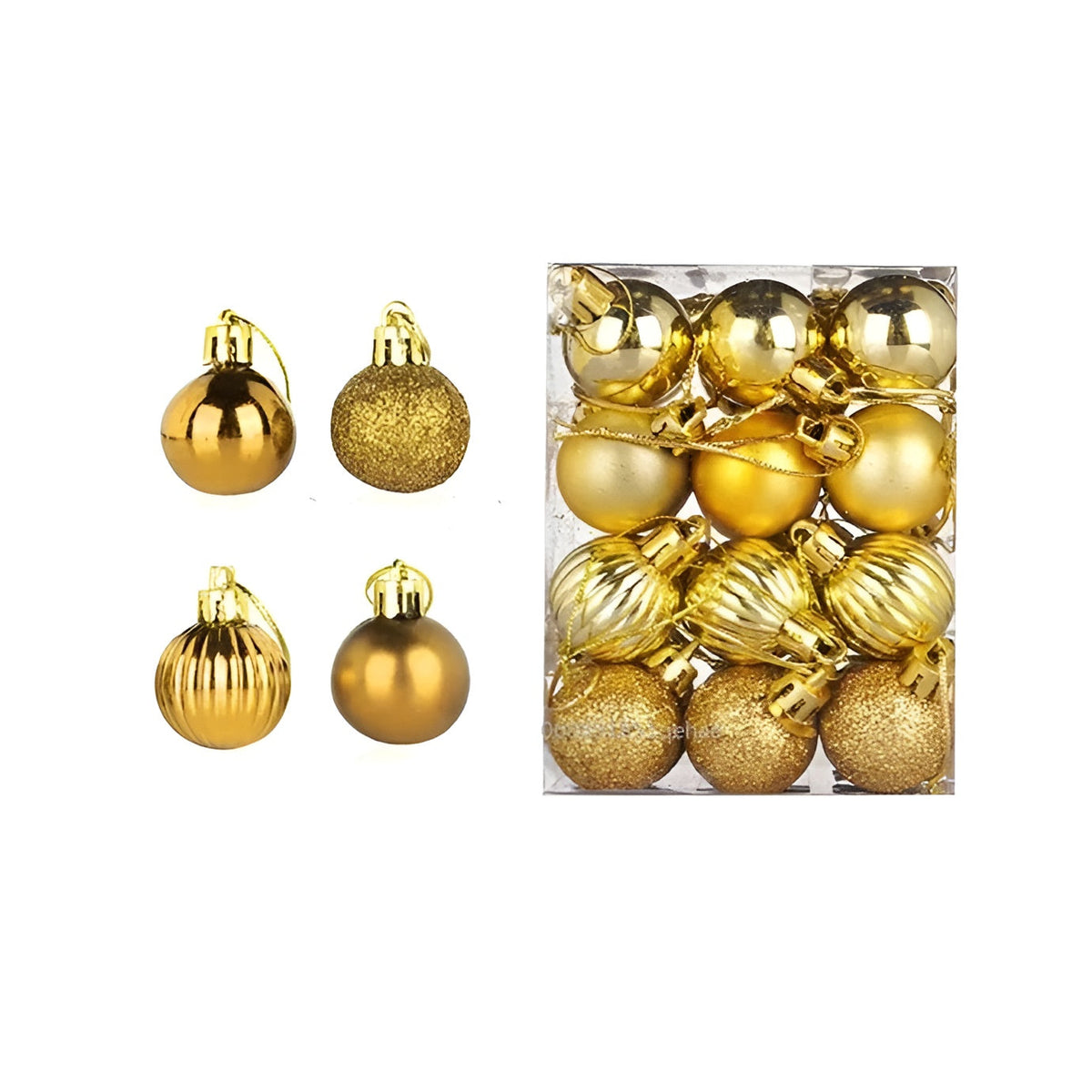 Weihnachtskugeln – Elegant und Glänzend | Dekorativ für Baum und Zuhause - Saisonale Dekoration