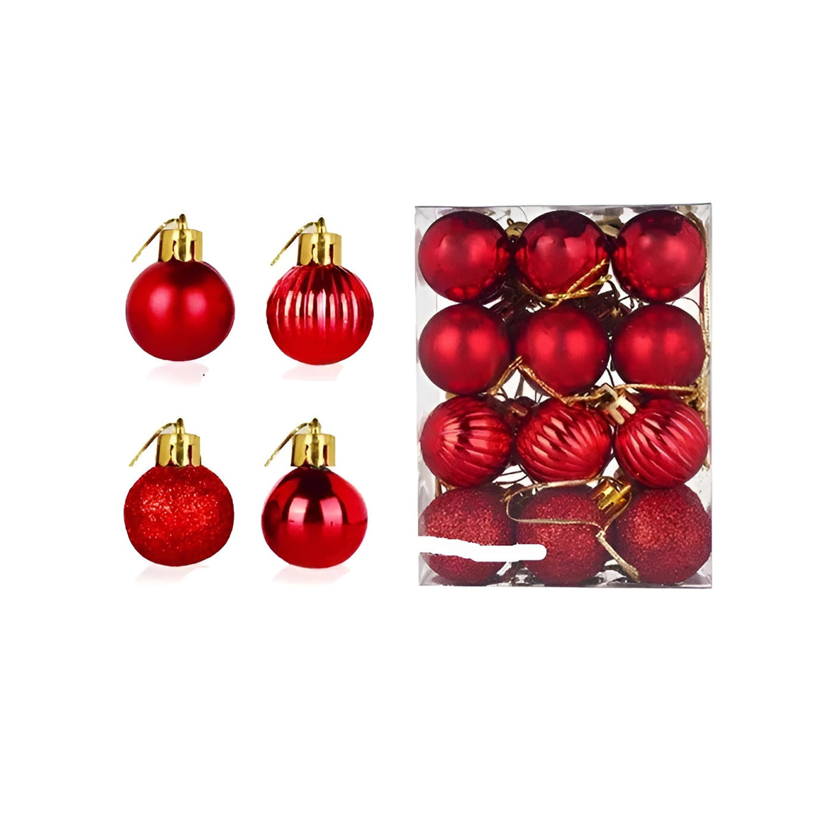 Weihnachtskugeln – Elegant und Glänzend | Dekorativ für Baum und Zuhause - Saisonale Dekoration