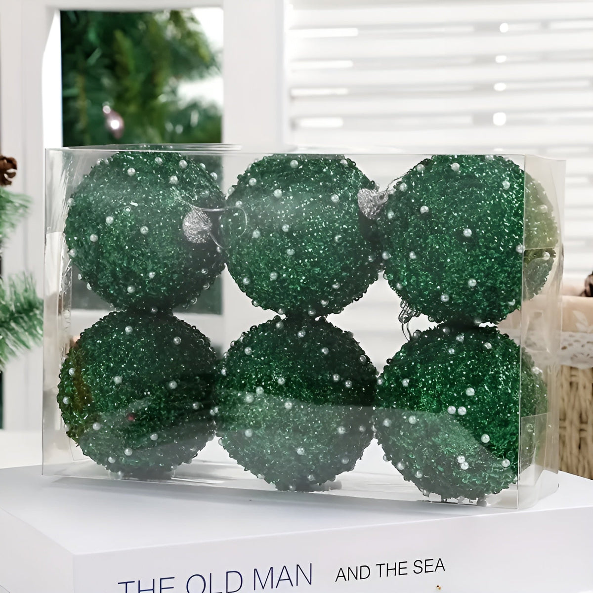 Weihnachtskugeln im 6er-Set – Glänzende Champagnerfarbe | Perfekte Deko für Baum Feste & Zuhause - Saisonale Dekoration