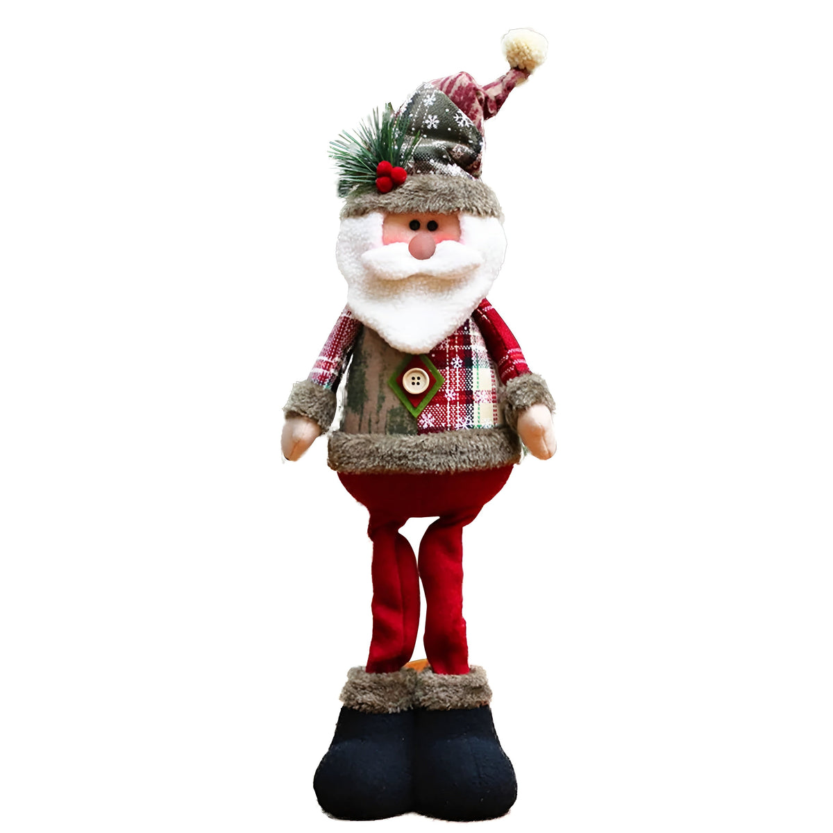 Weihnachtsmann & Freunde – Stehende Weihnachtsfiguren | Hübsche Stehpuppen für Ihr Zuhause - 1 B Stück - Skulptur