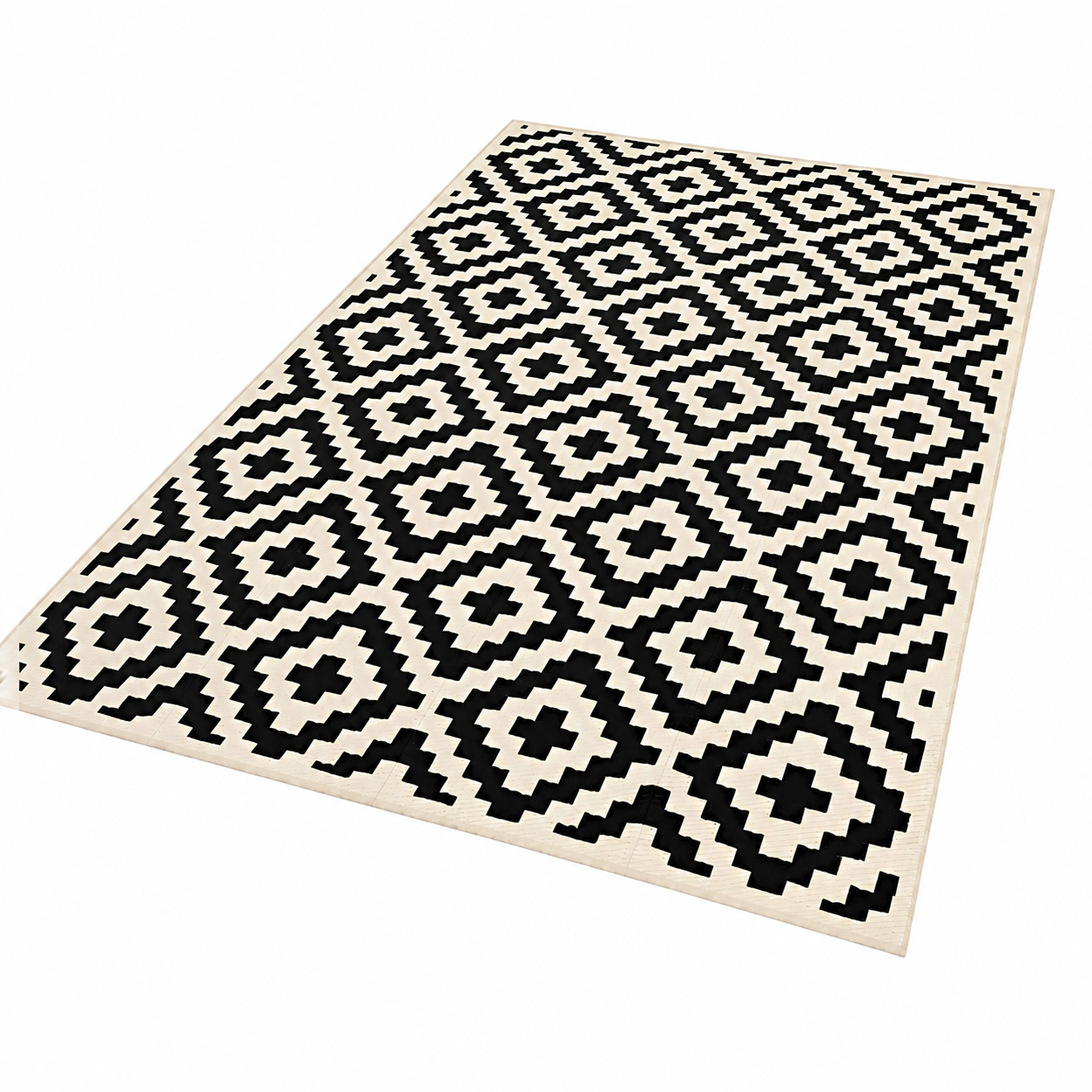 Wendbare Outdoor-Matte – Rutschfest & UV-beständig | Polypropylen mit geometrischem Design - Matte