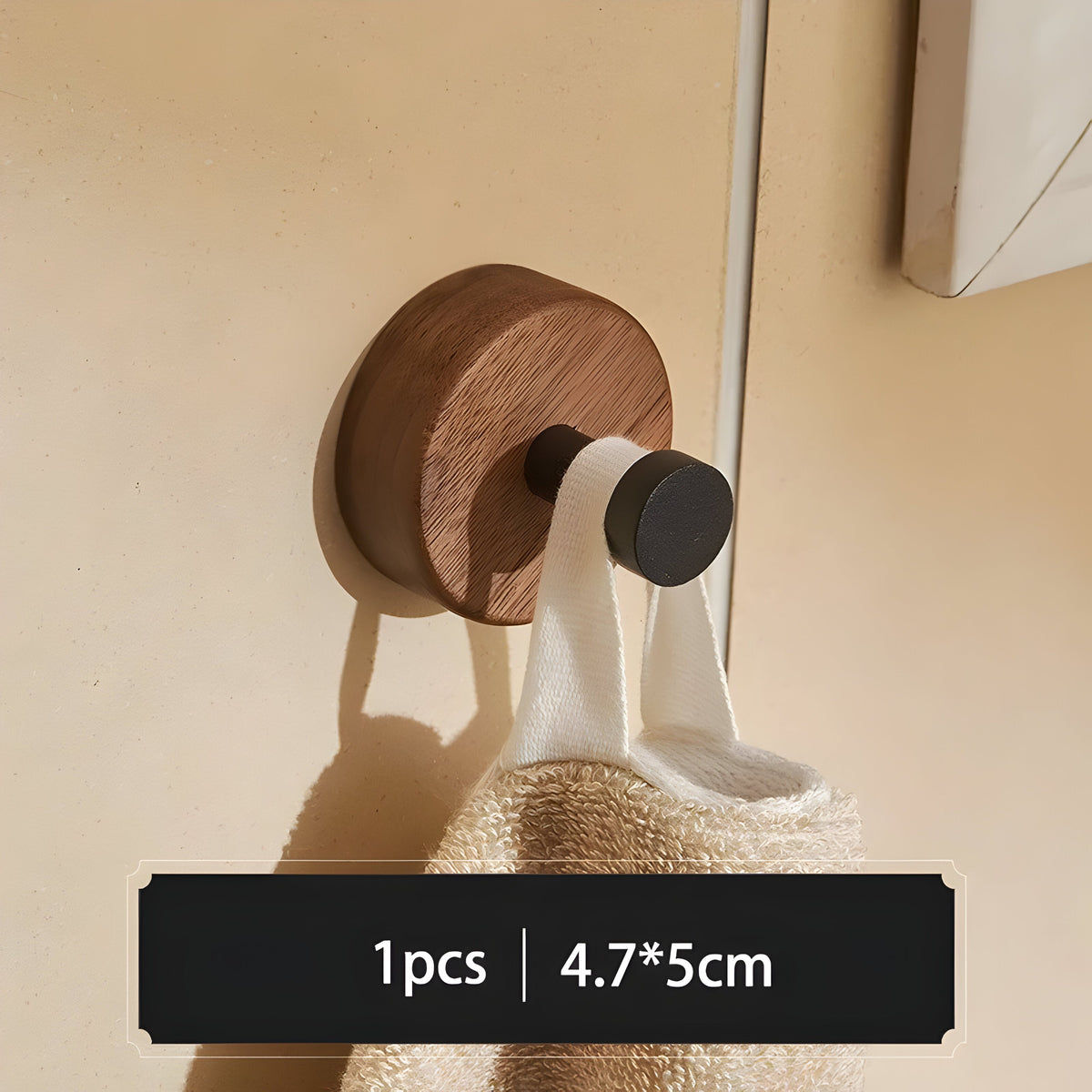 WoodenGrip Hook - Wandhaken aus Holz im Nordischen Stil - A-1PCS - Wandhaken