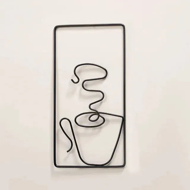 Brew Mood - Ästhetischer Kaffee Metall Wanddekoration - Elegare