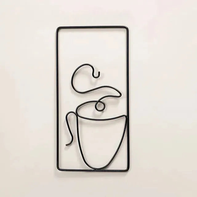 Brew Mood - Ästhetischer Kaffee Metall Wanddekoration - Elegare