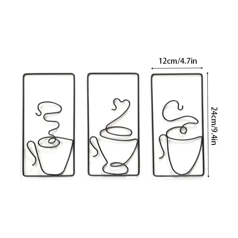 Brew Mood - Ästhetischer Kaffee Metall Wanddekoration - Elegare