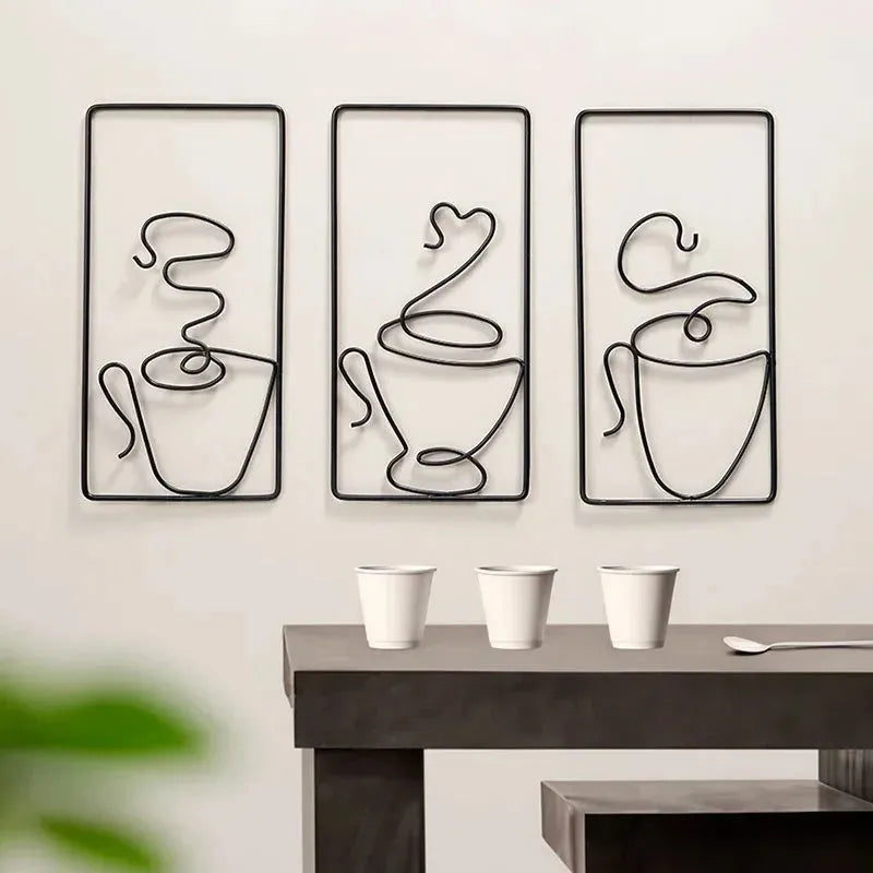 Brew Mood - Ästhetischer Kaffee Metall Wanddekoration - Elegare