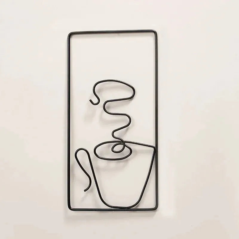 Brew Mood - Ästhetischer Kaffee Metall Wanddekoration - Elegare
