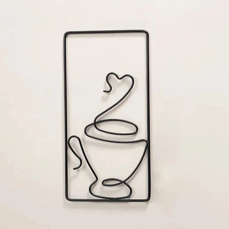 Brew Mood - Ästhetischer Kaffee Metall Wanddekoration - Elegare