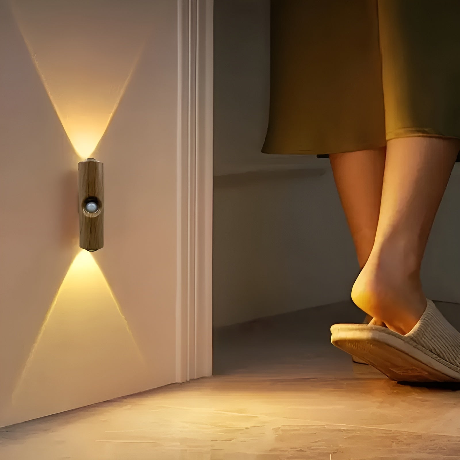 LED-Nachtlicht mit Bewegungssensor (6er-Set) – Dimmbar & RGB | USB-Aufladung, 3 Lichtfarben, Perfekt für Flur, Treppe & Wohnzimmer