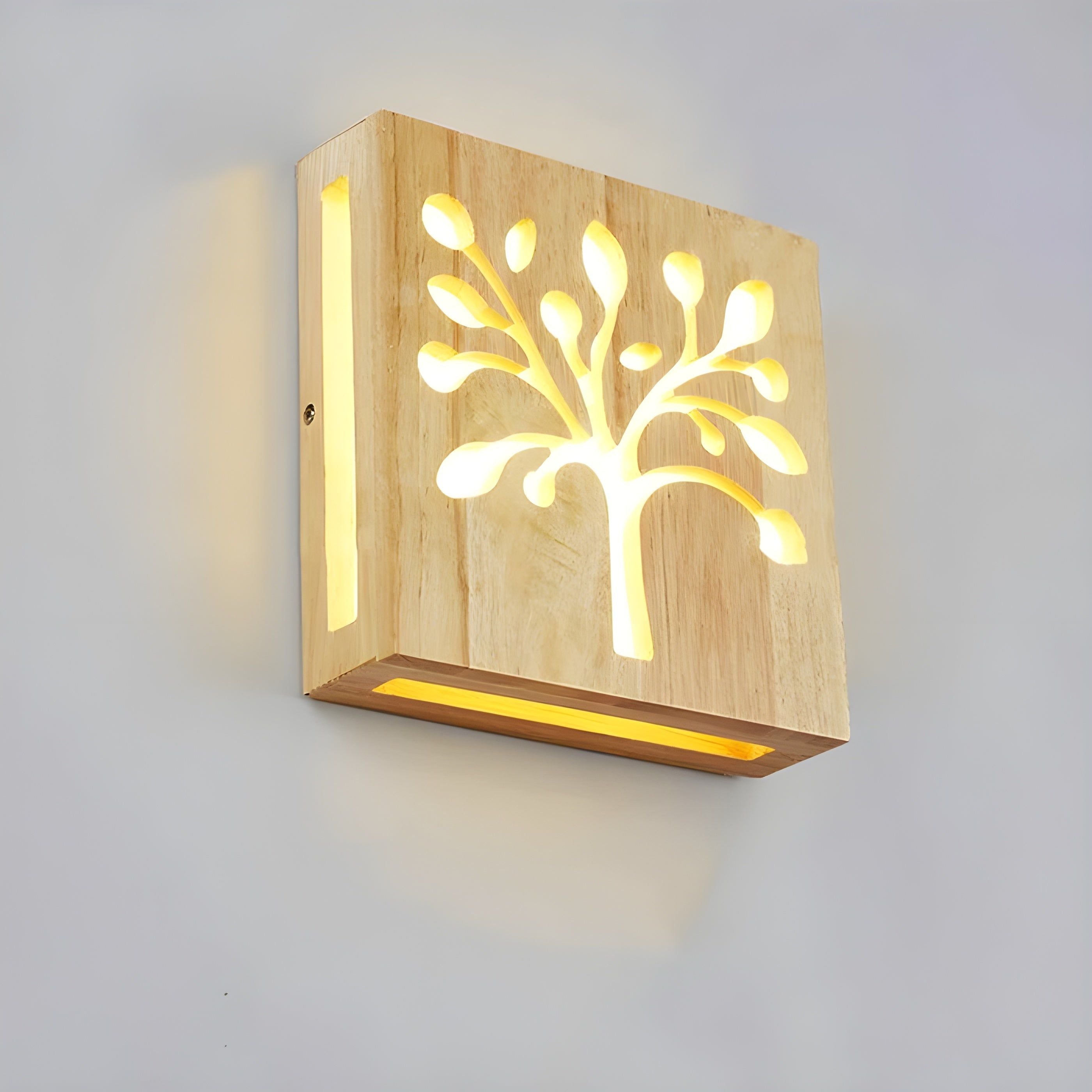 LumoWood Light - Moderne LED-Wandleuchte aus Massivholz