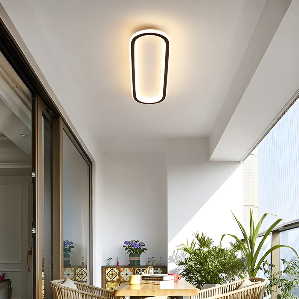 LED-Deckenleuchte in Ovalform – Elegante  Modernes Design für Flur & Eingangsbereich
