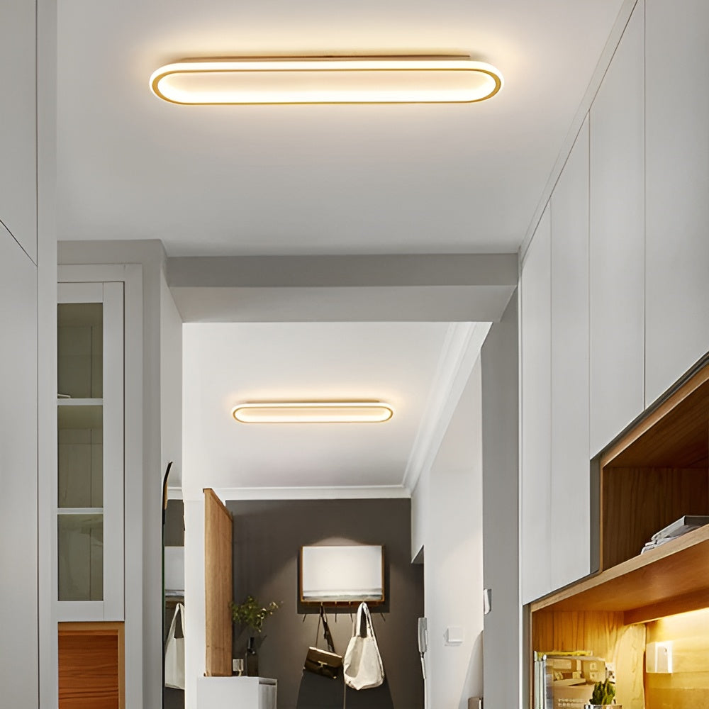 LED-Deckenleuchte in Ovalform – Elegante  Modernes Design für Flur & Eingangsbereich