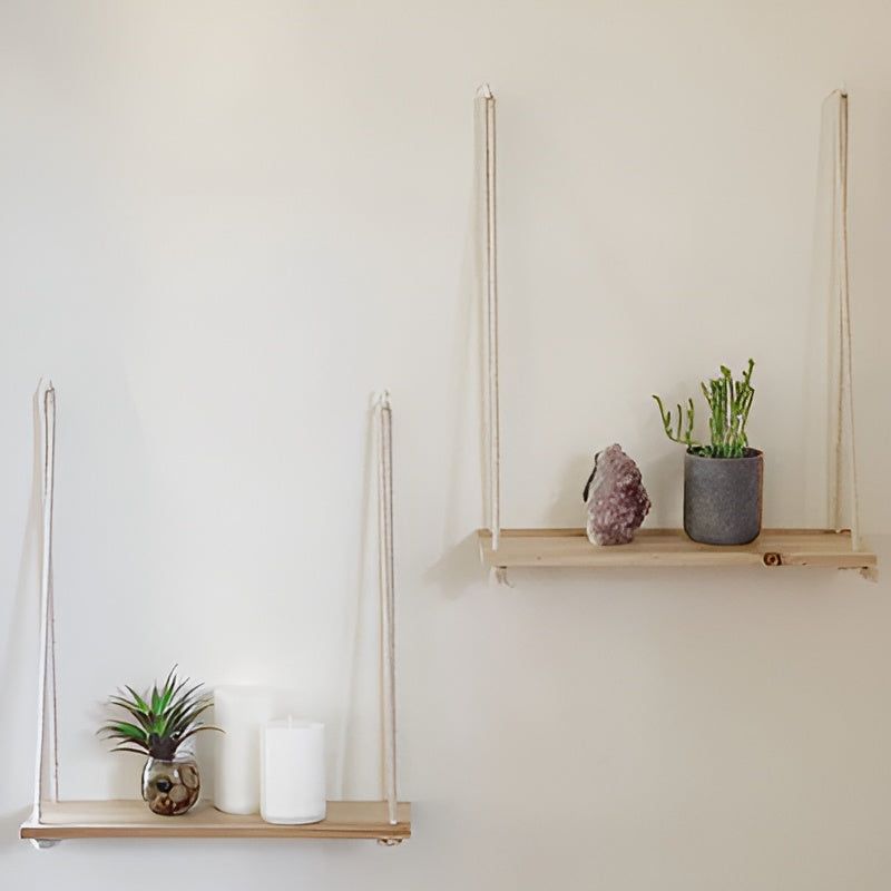 Chic SwingShelf - Minimalistisches Multifunktionales Hängendes Wandregal - Elegare