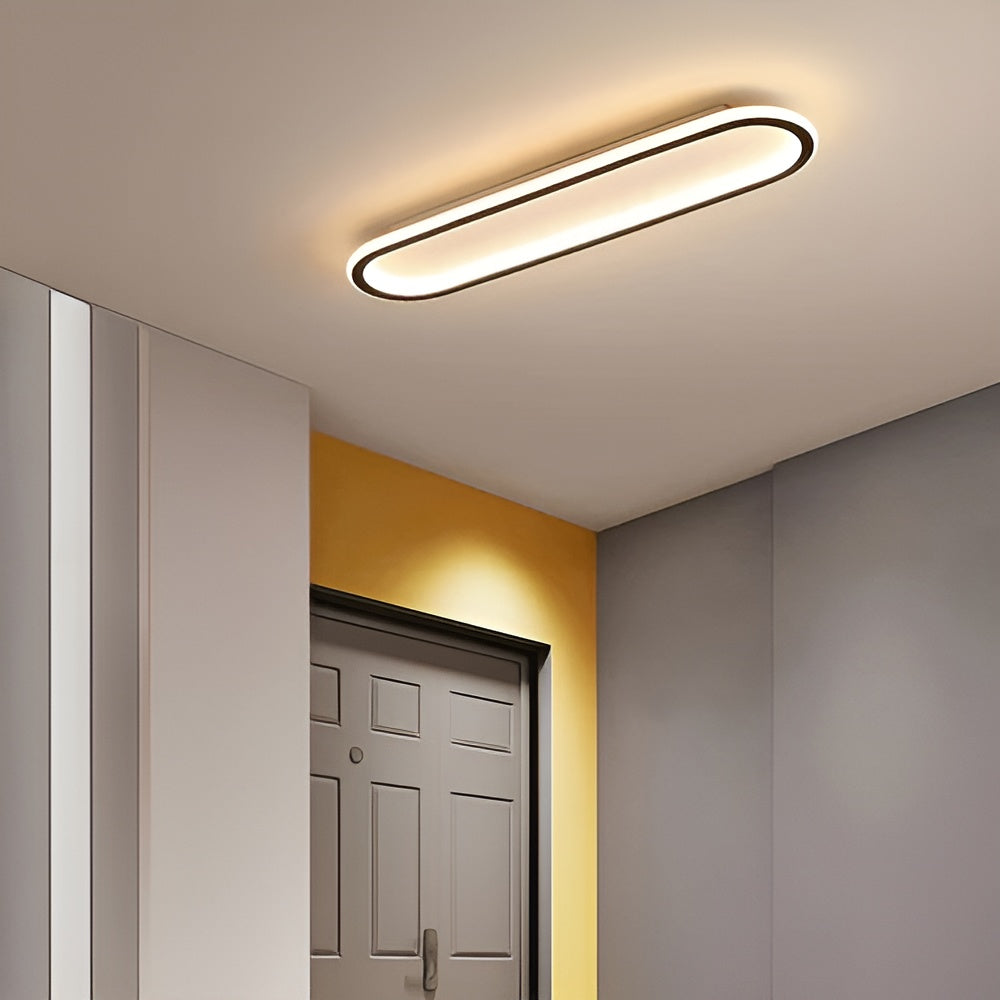 LED-Deckenleuchte in Ovalform – Elegante  Modernes Design für Flur & Eingangsbereich