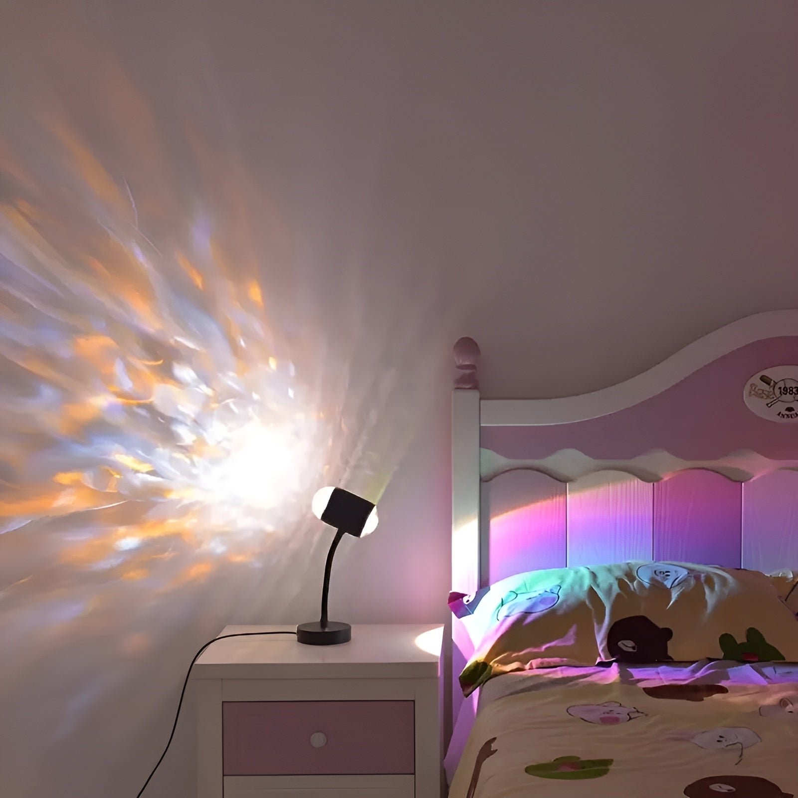 Projektionslampe mit Doppelkopf – Sonnenuntergangslicht für Stimmungsvolle Wohnungsdekoration