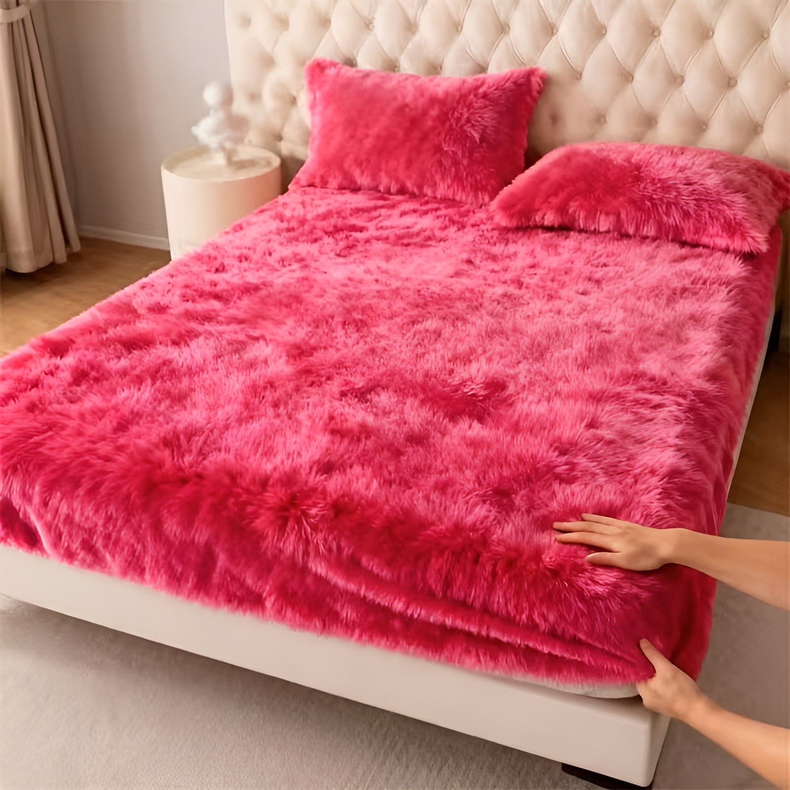 Plüsch-Spannbetttuch-Set für den Winter – Ultraweich und flauschig | Gemütlich für kalte Nächte - Wohnzubehör