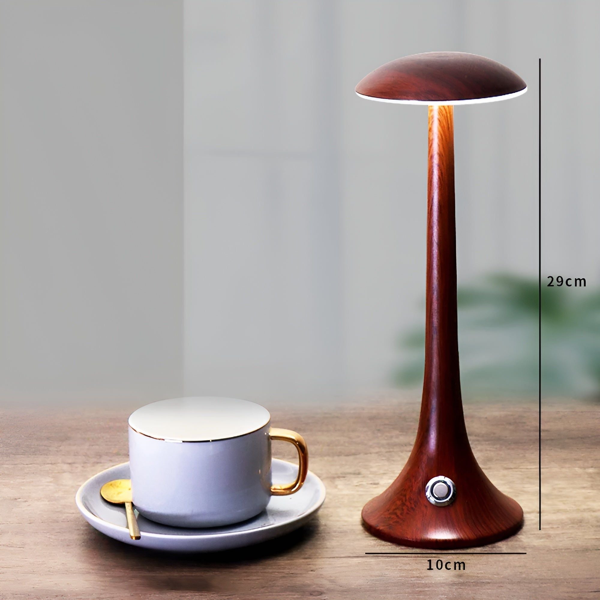 Mushroom VersaLight - Schnurlose LED Touch Wiederaufladbare Pilzlampe - Elegare