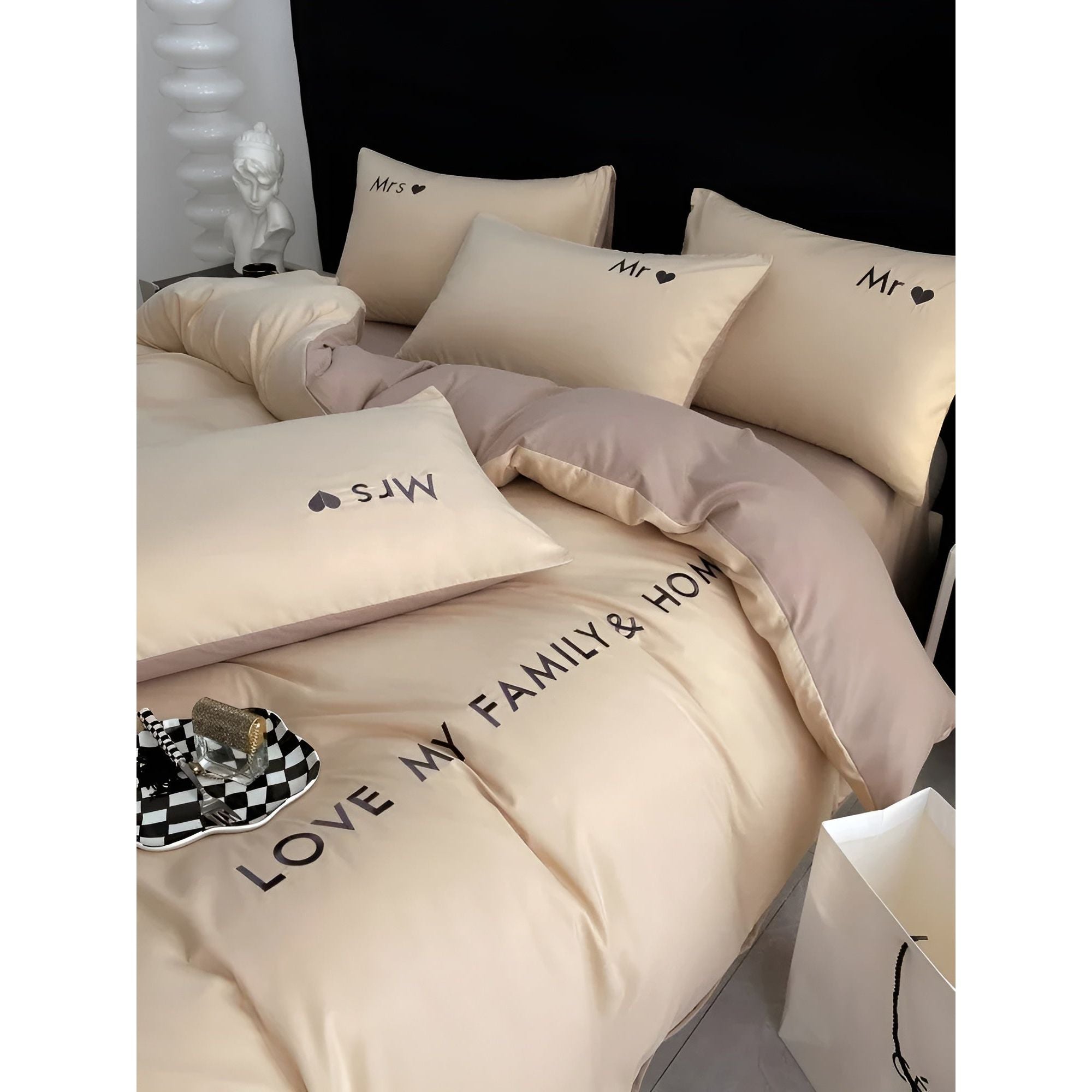 DreamPro Beddings - Ultraweiche und Komfortable Bettwäsche Satz - Elegare