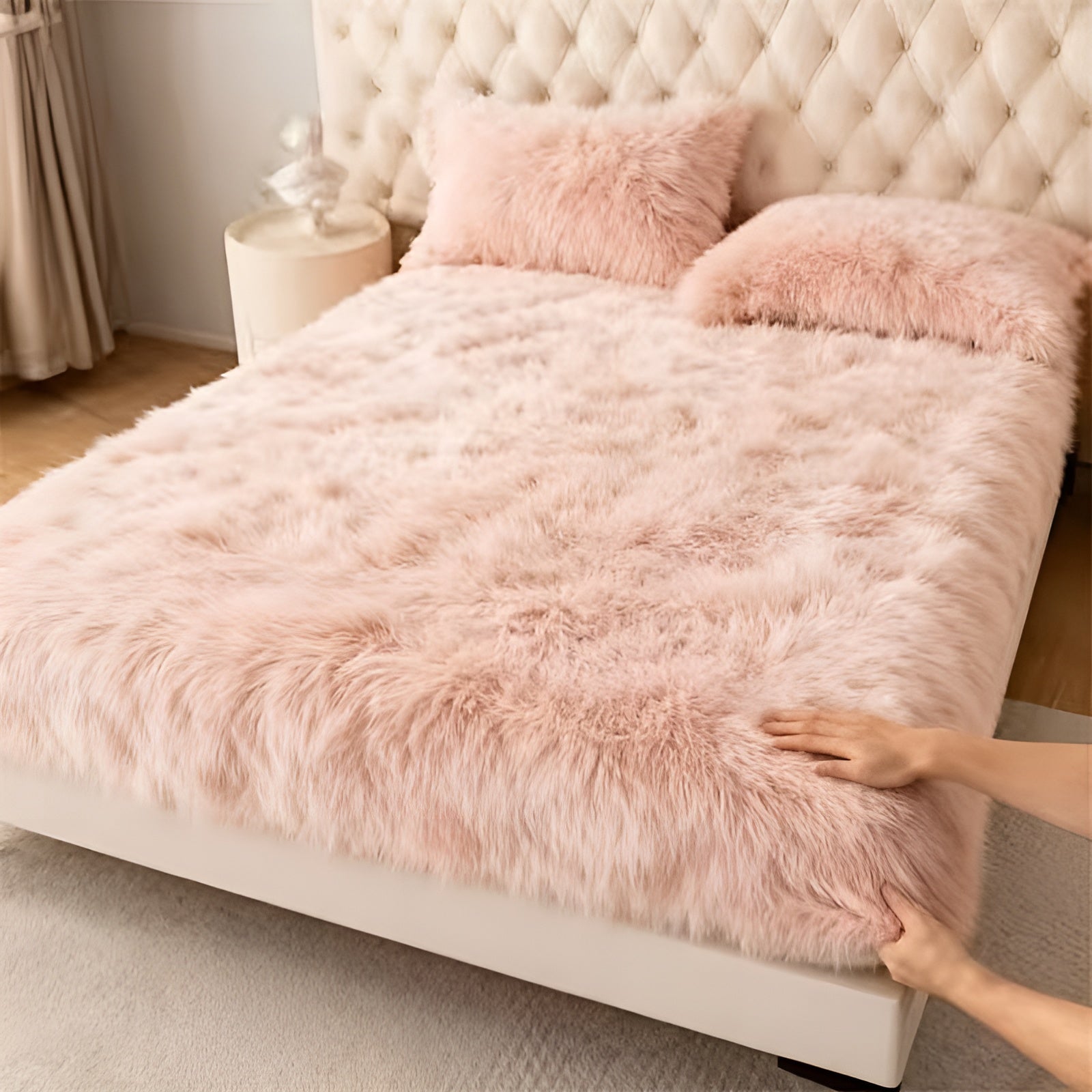Plüsch-Spannbetttuch-Set für den Winter – Ultraweich und flauschig | Gemütlich für kalte Nächte - Wohnzubehör