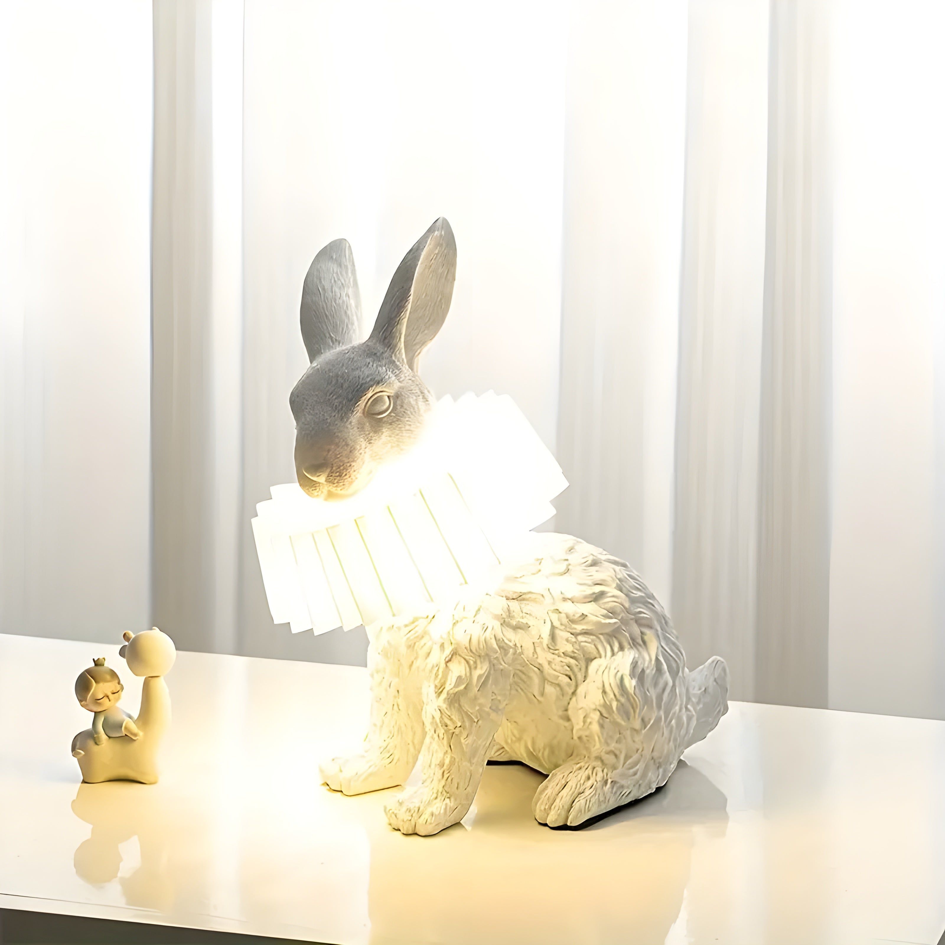 BunnyGlow Lamp - Künstlerische Moderne Kaninchen Tischlampe