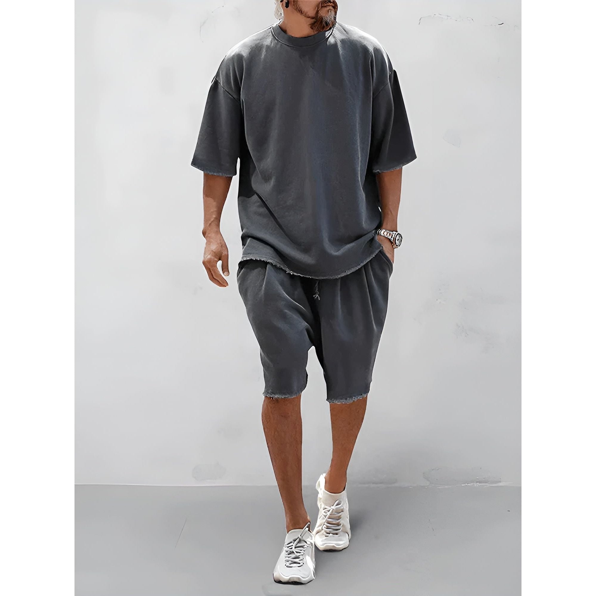 Heinz Set - Lässiges Sommer-Set für Herren (Shirt + Shorts) Elegare