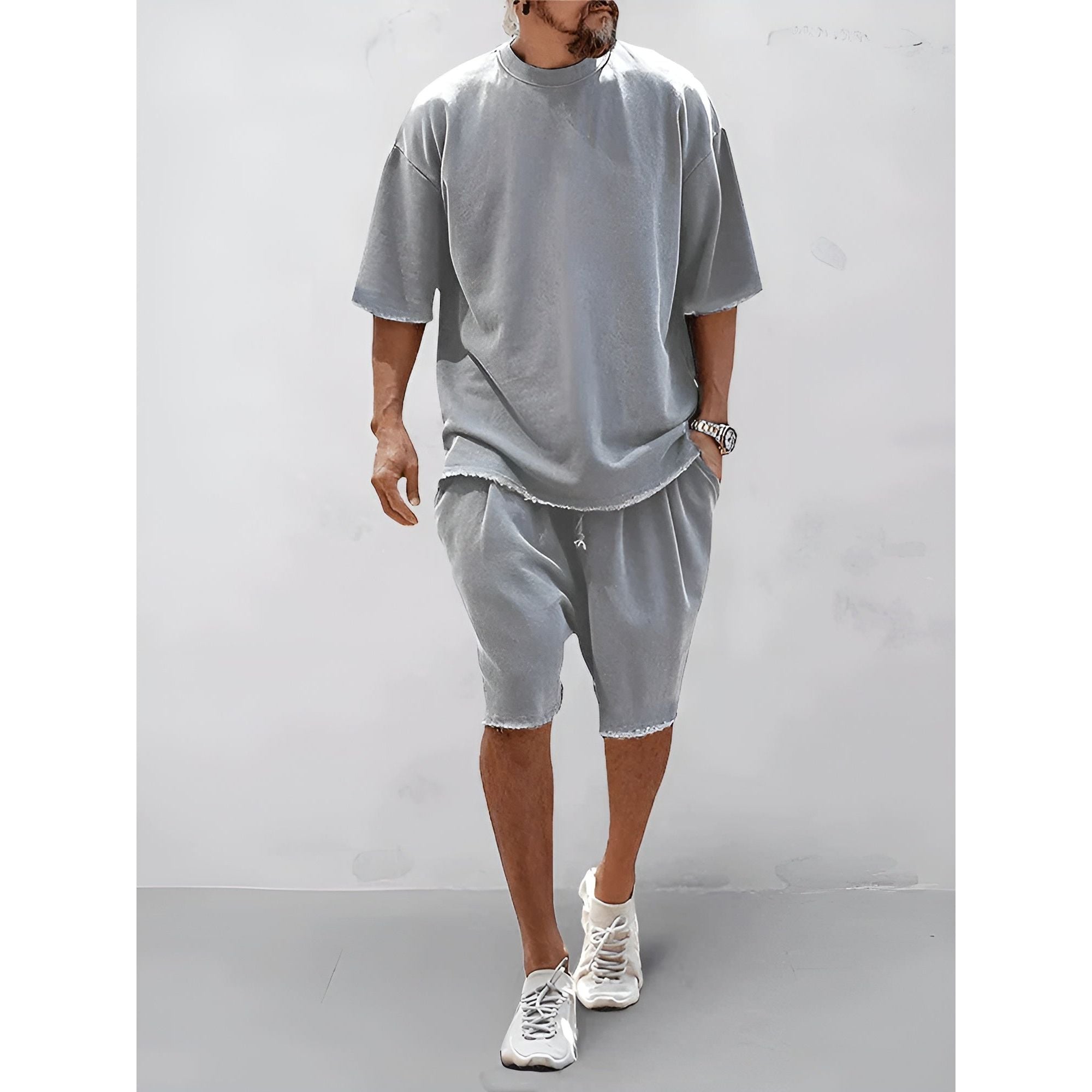 Heinz Set - Lässiges Sommer-Set für Herren (Shirt + Shorts) Elegare