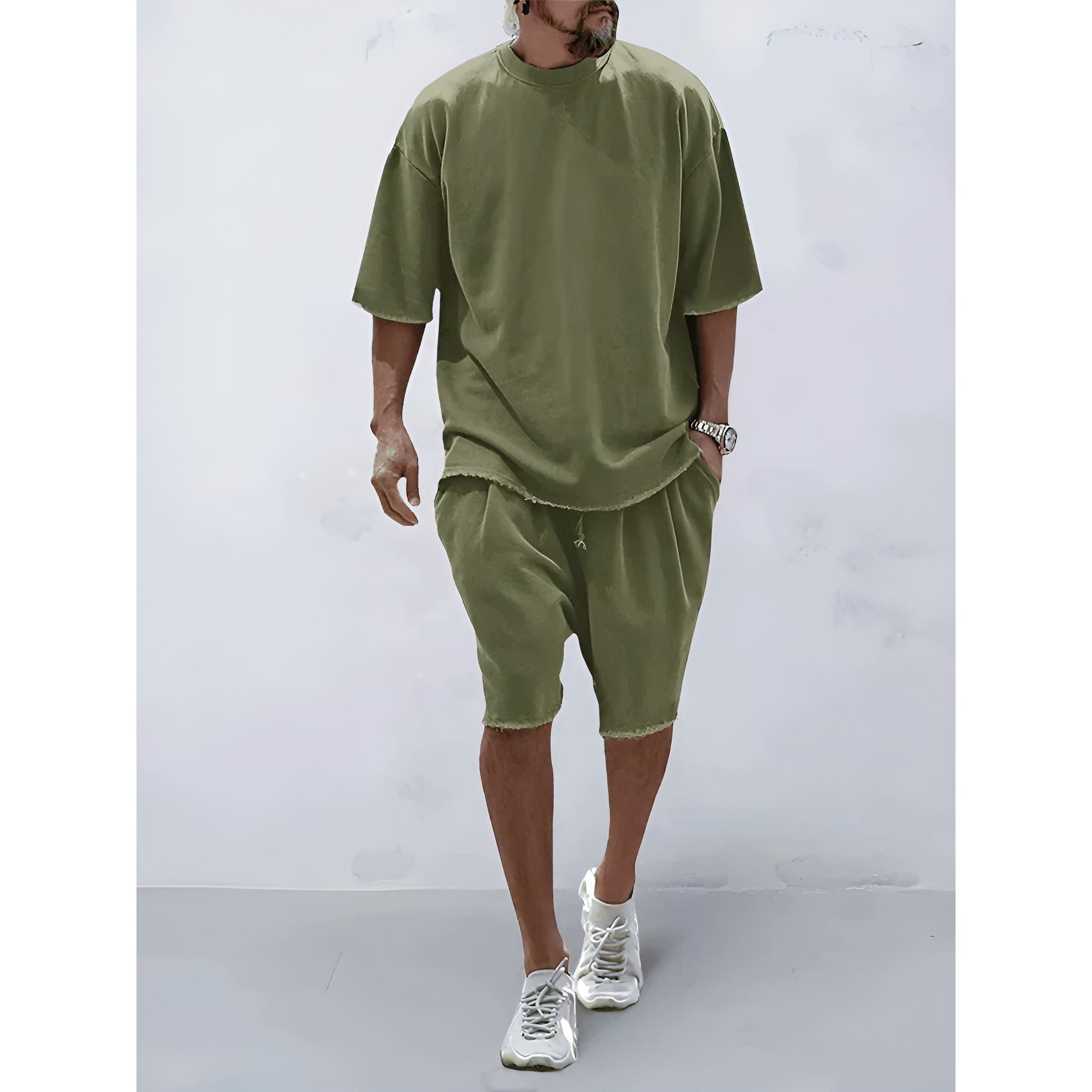 Heinz Set - Lässiges Sommer-Set für Herren (Shirt + Shorts) Elegare