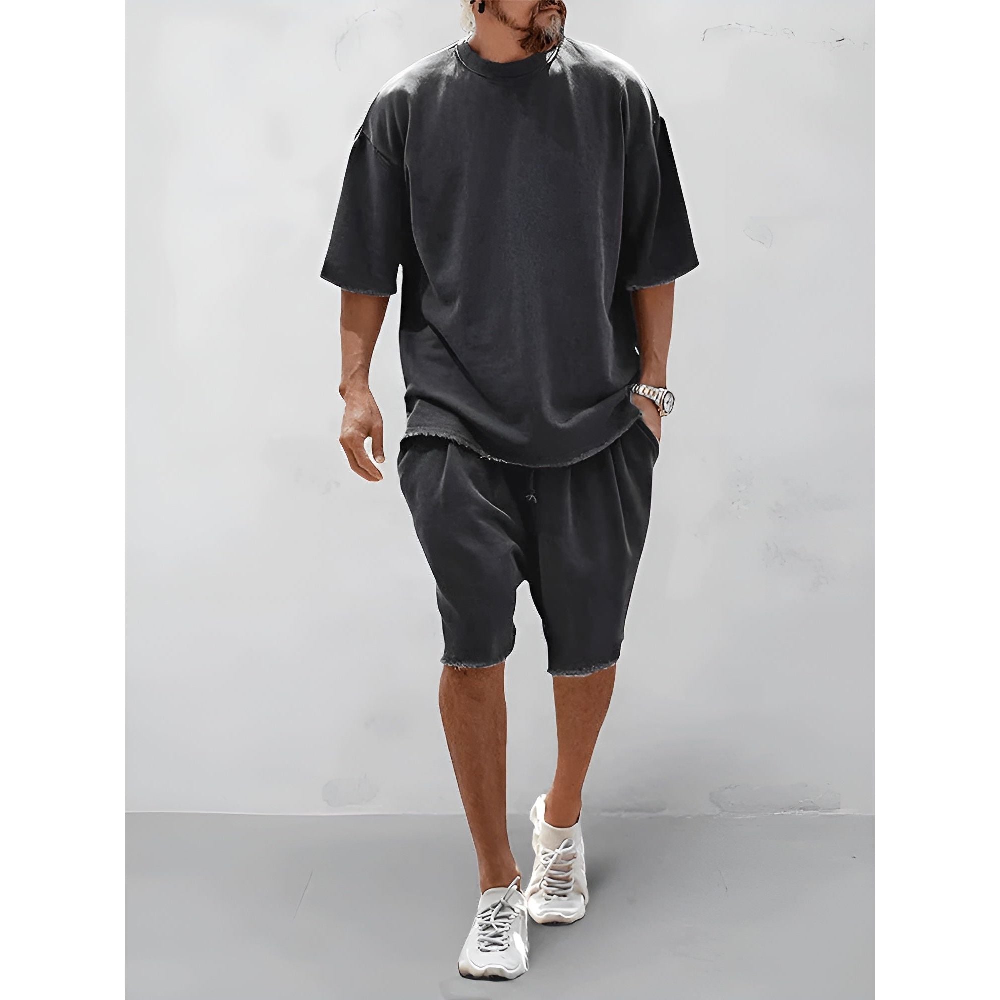 Heinz Set - Lässiges Sommer-Set für Herren (Shirt + Shorts) Elegare