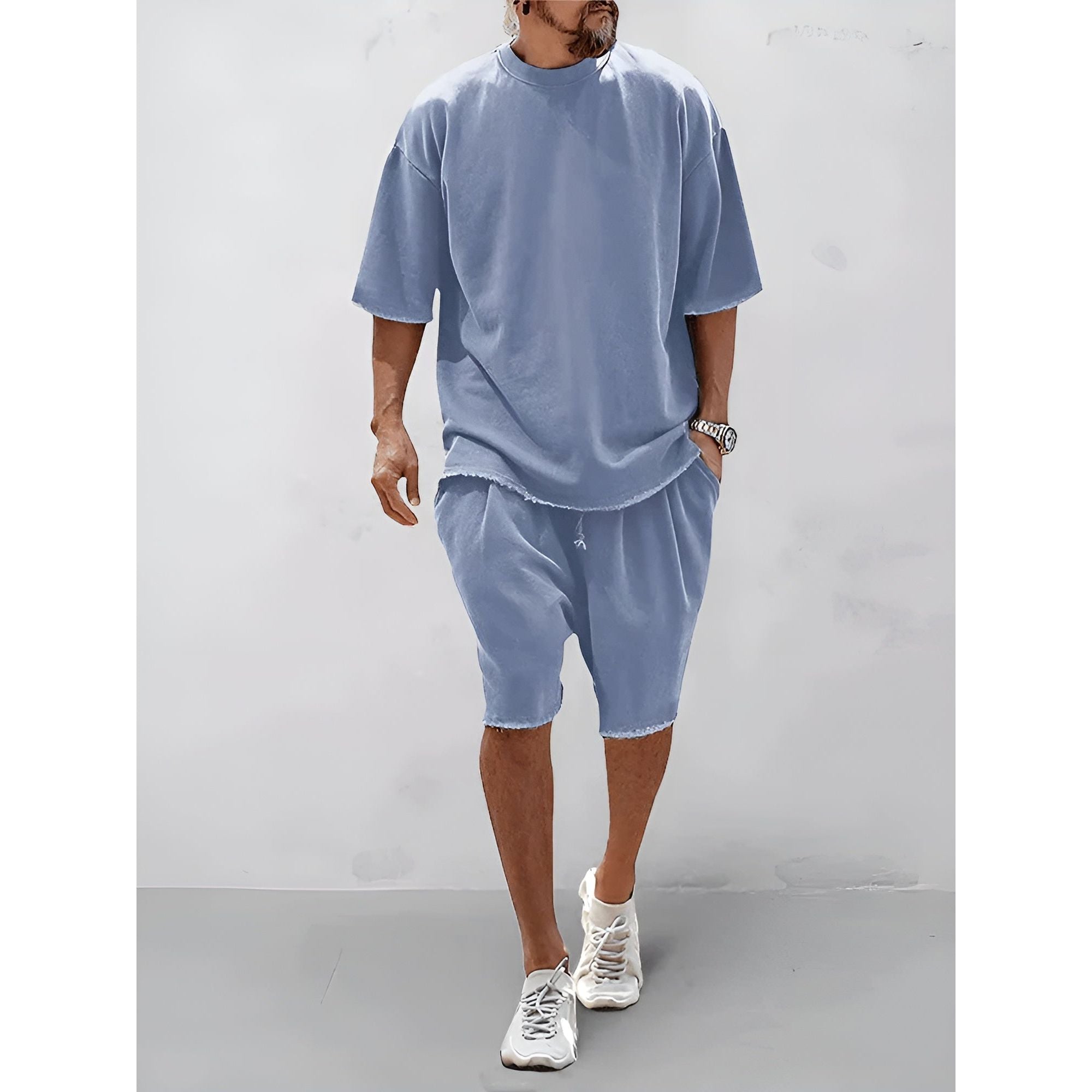 Heinz Set - Lässiges Sommer-Set für Herren (Shirt + Shorts) Elegare