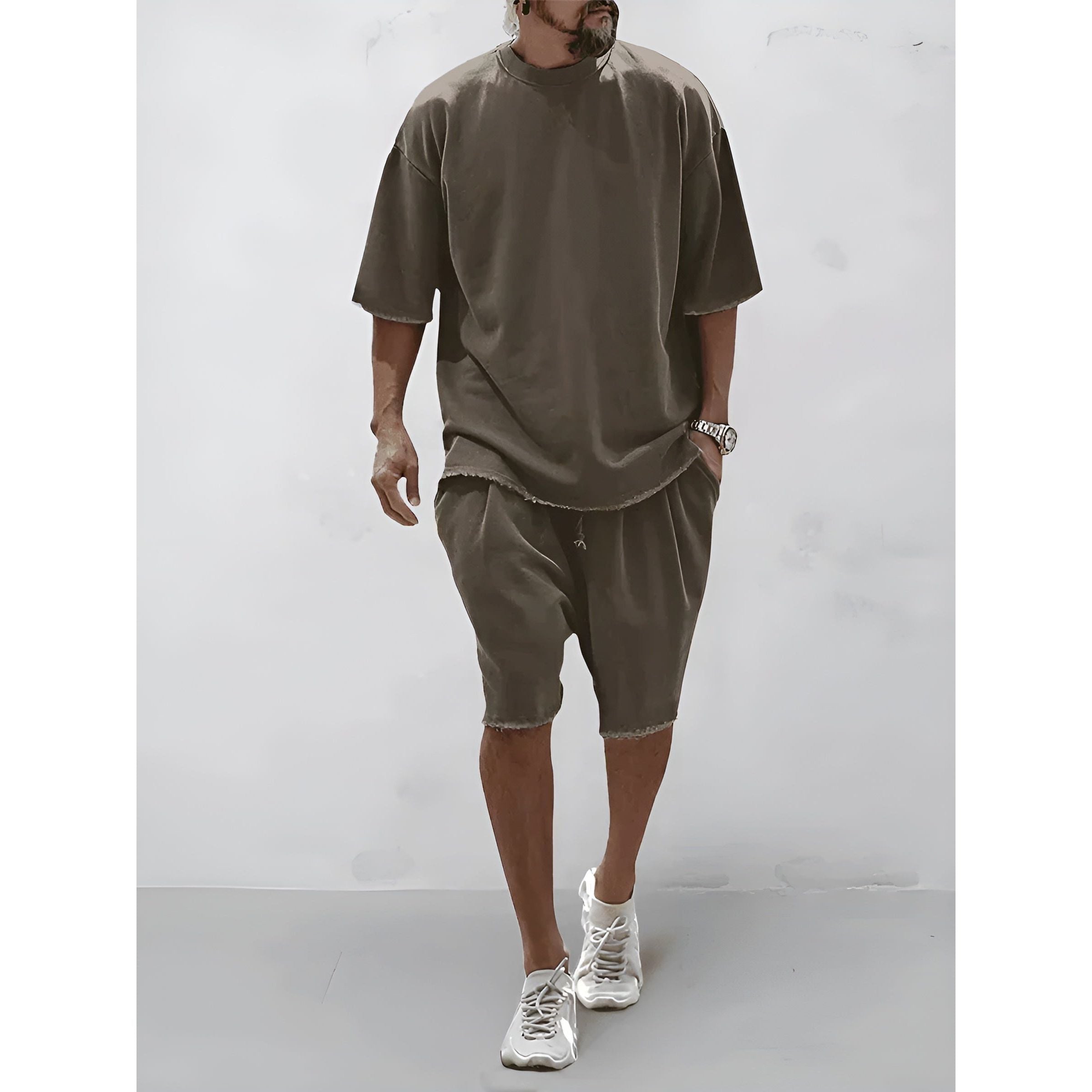 Heinz Set - Lässiges Sommer-Set für Herren (Shirt + Shorts) Elegare