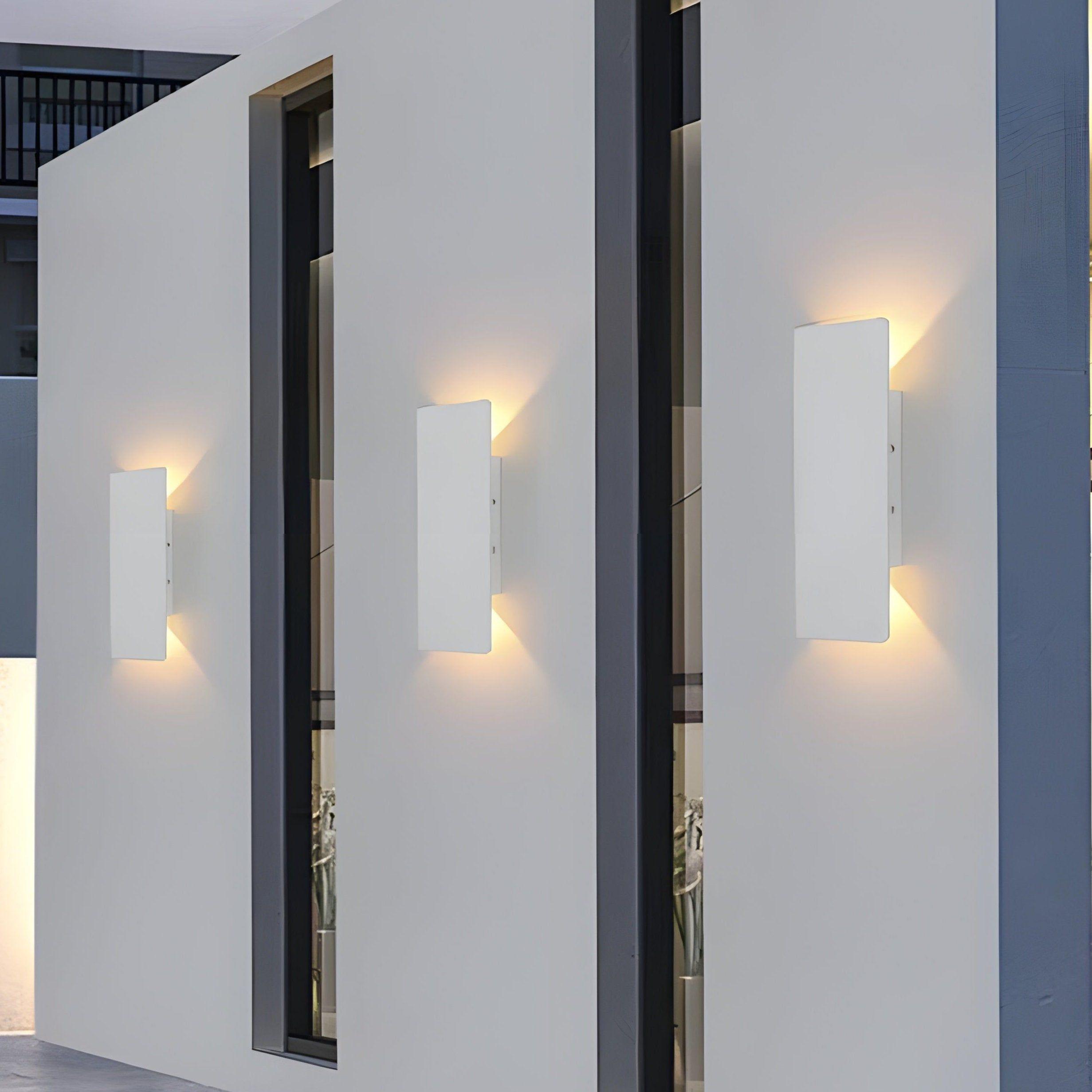 LuxeWall Light - Moderne wetterfeste LED-Wandleuchte aus Aluminium für den Außenbereich