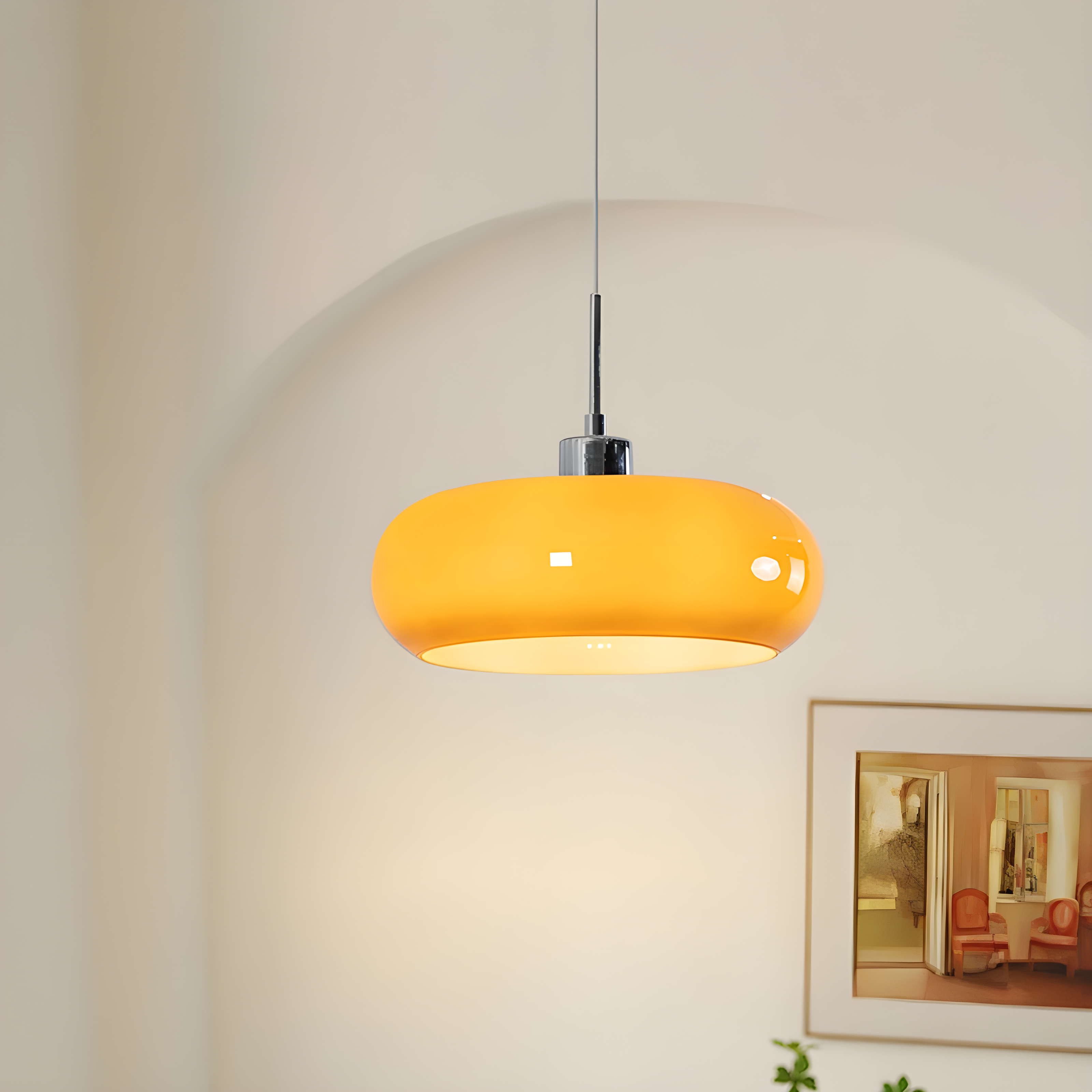 GlassGlow Lamp - Retro Nordic Glass LED Hängelampe