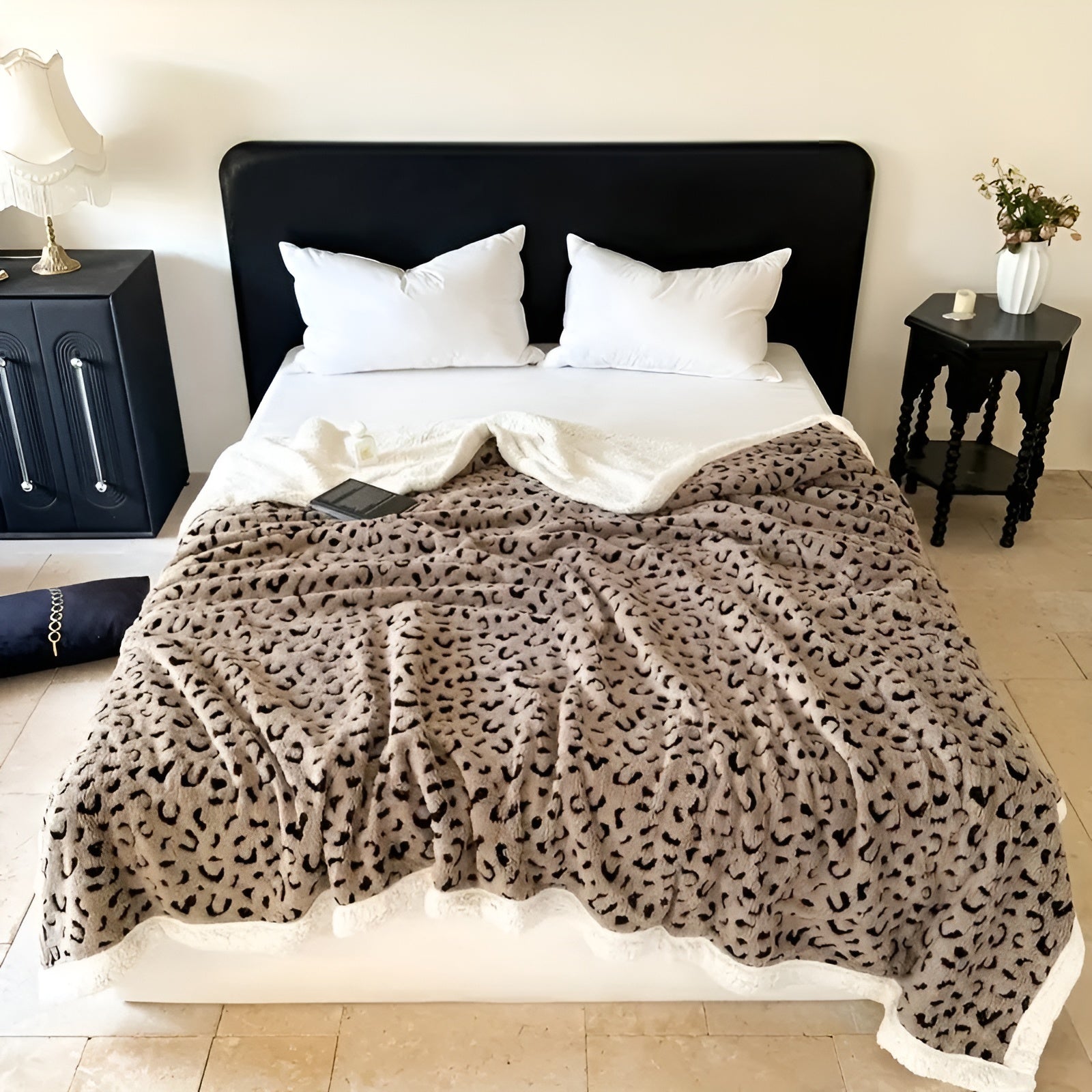 Flauschige Decke mit Leopardenmuster – Weich und Gemütlich | Perfekt für Sofa, Bett & Alle Jahreszeiten